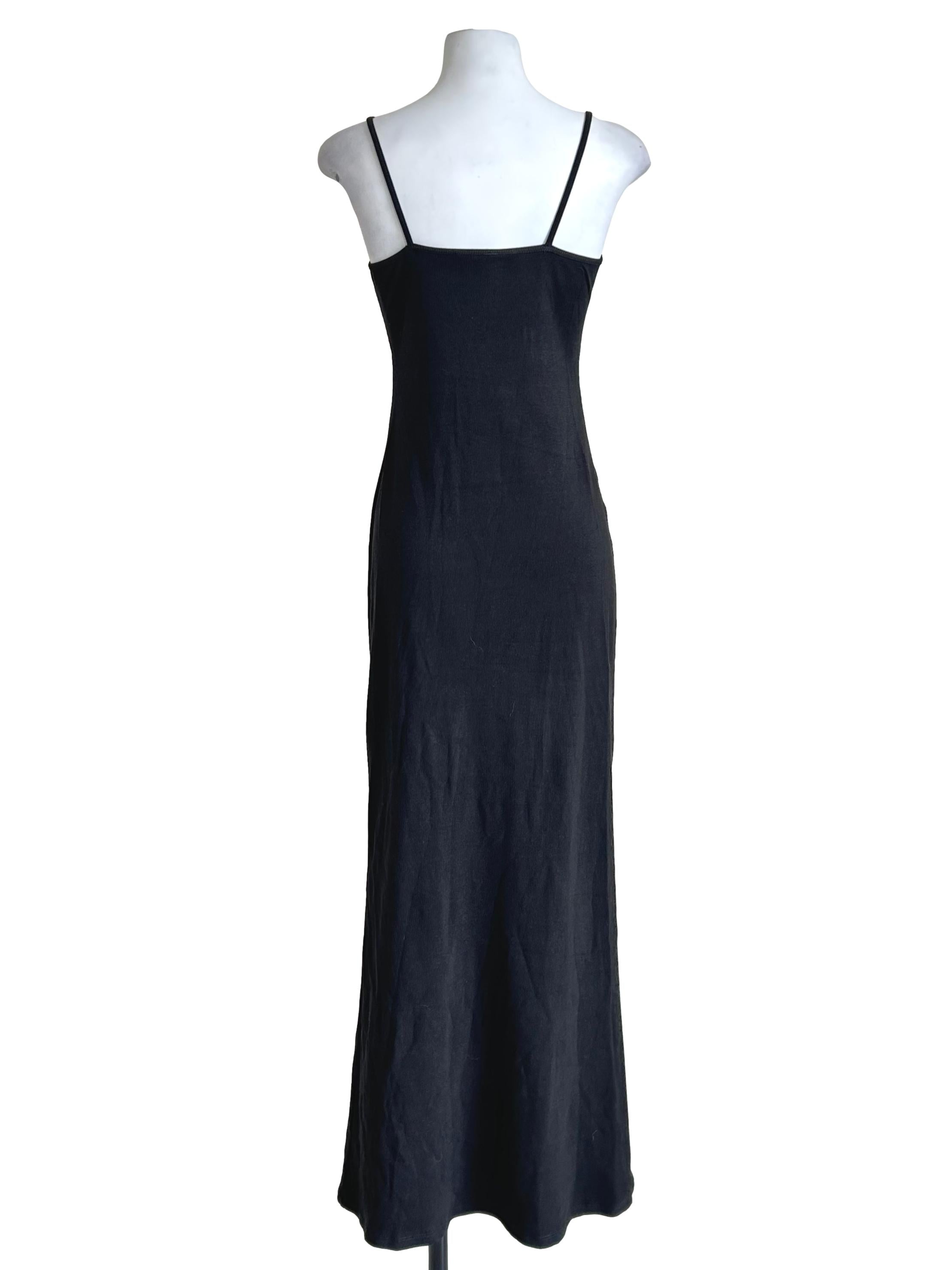 Black Strappy Cami Maxi Dress