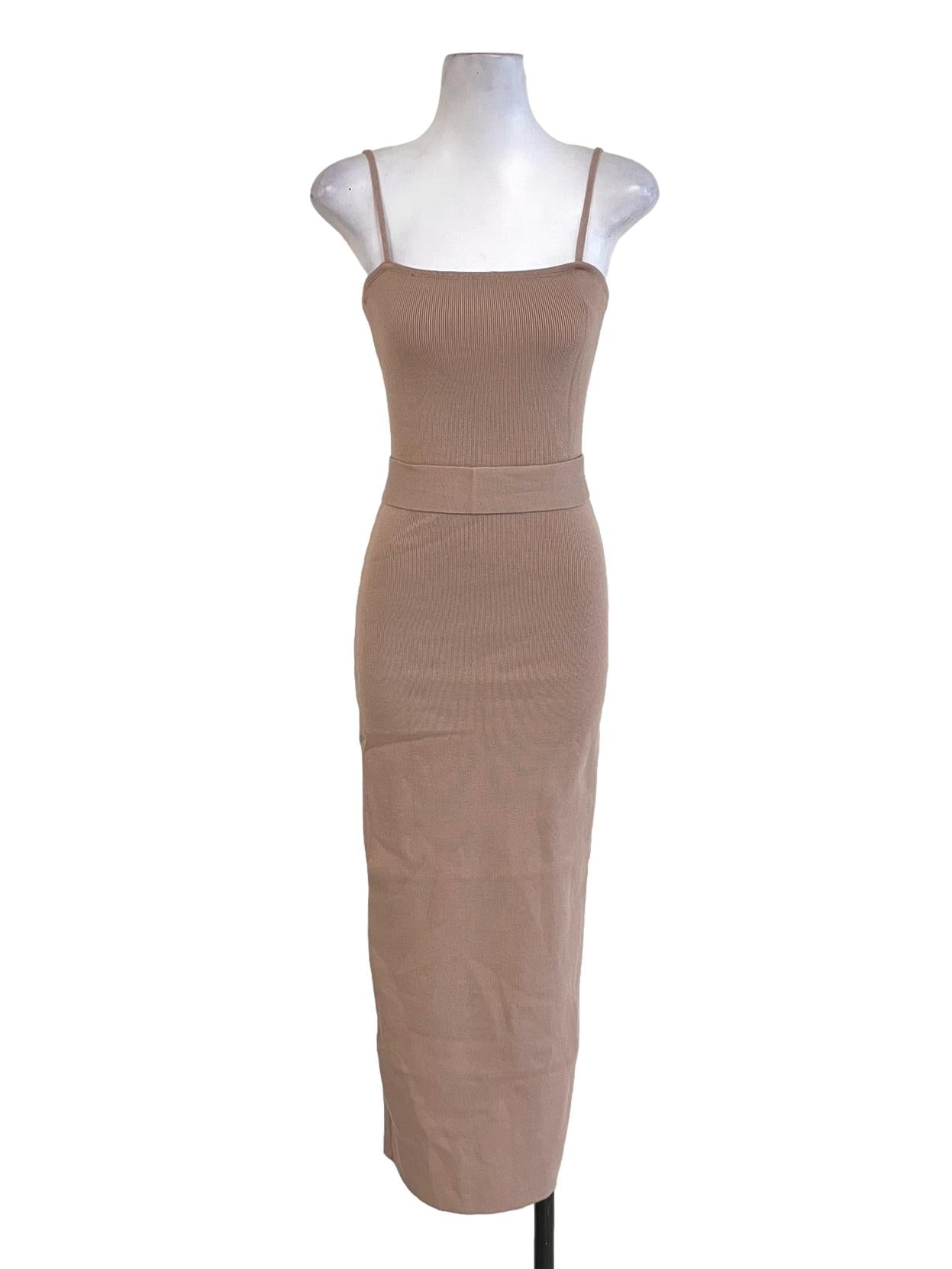Sepia Knit Cami Dress
