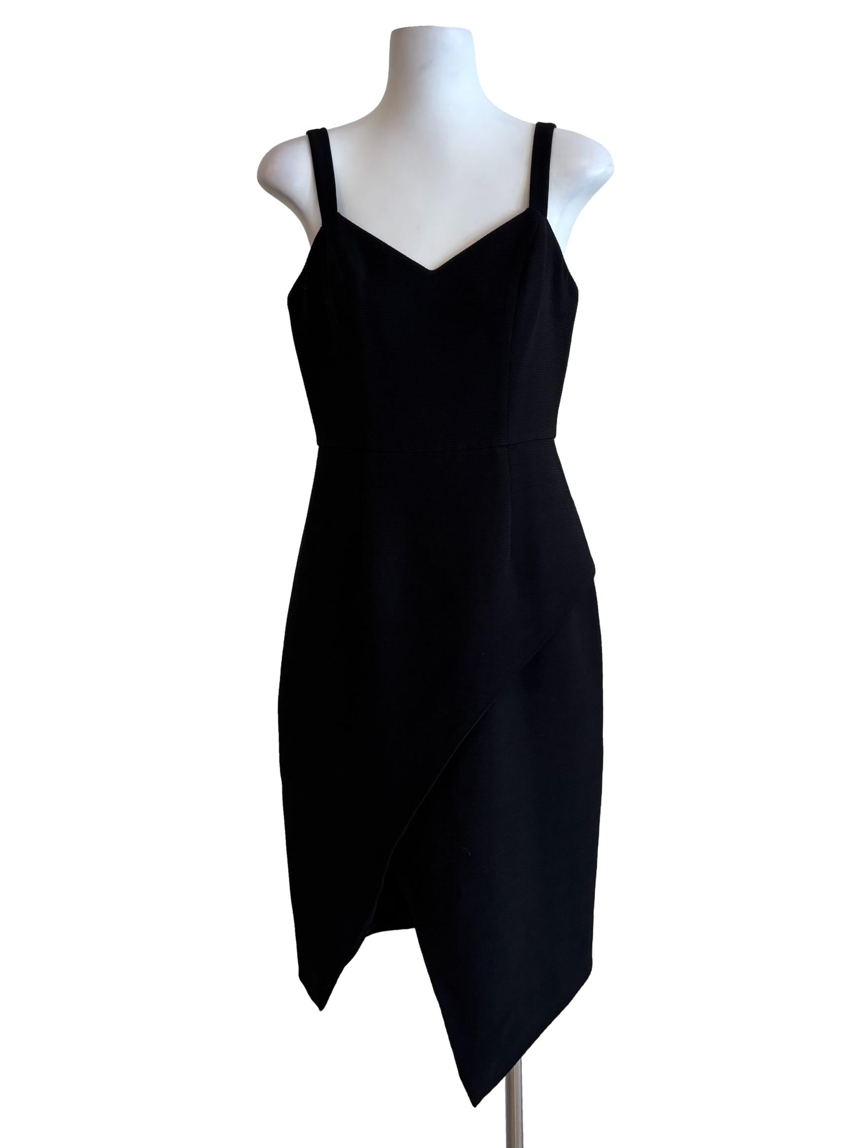 Rich Black Sleeveless Pencil Dress