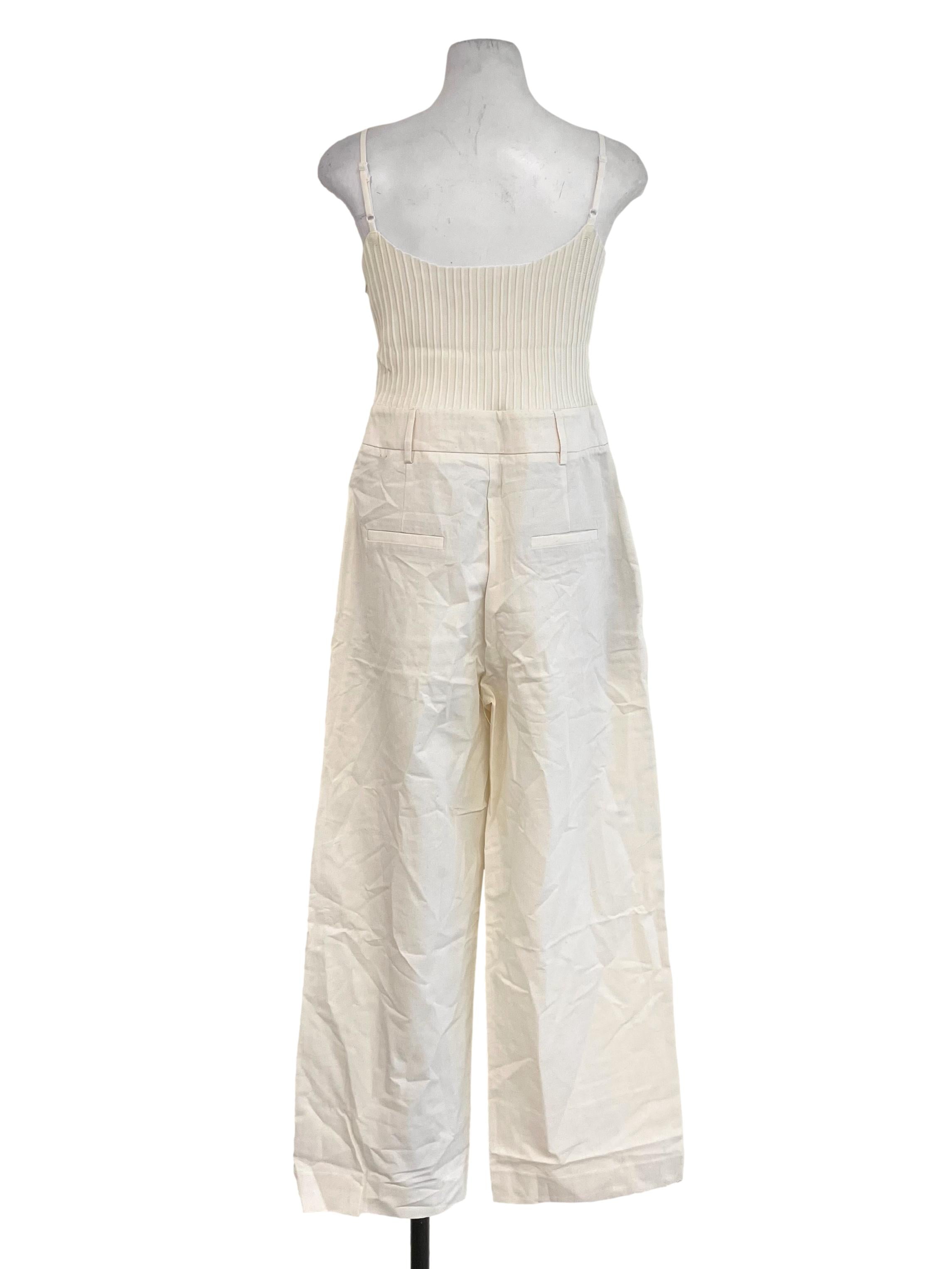 Linen Ribbed Top High Waist Jumpsuit LB