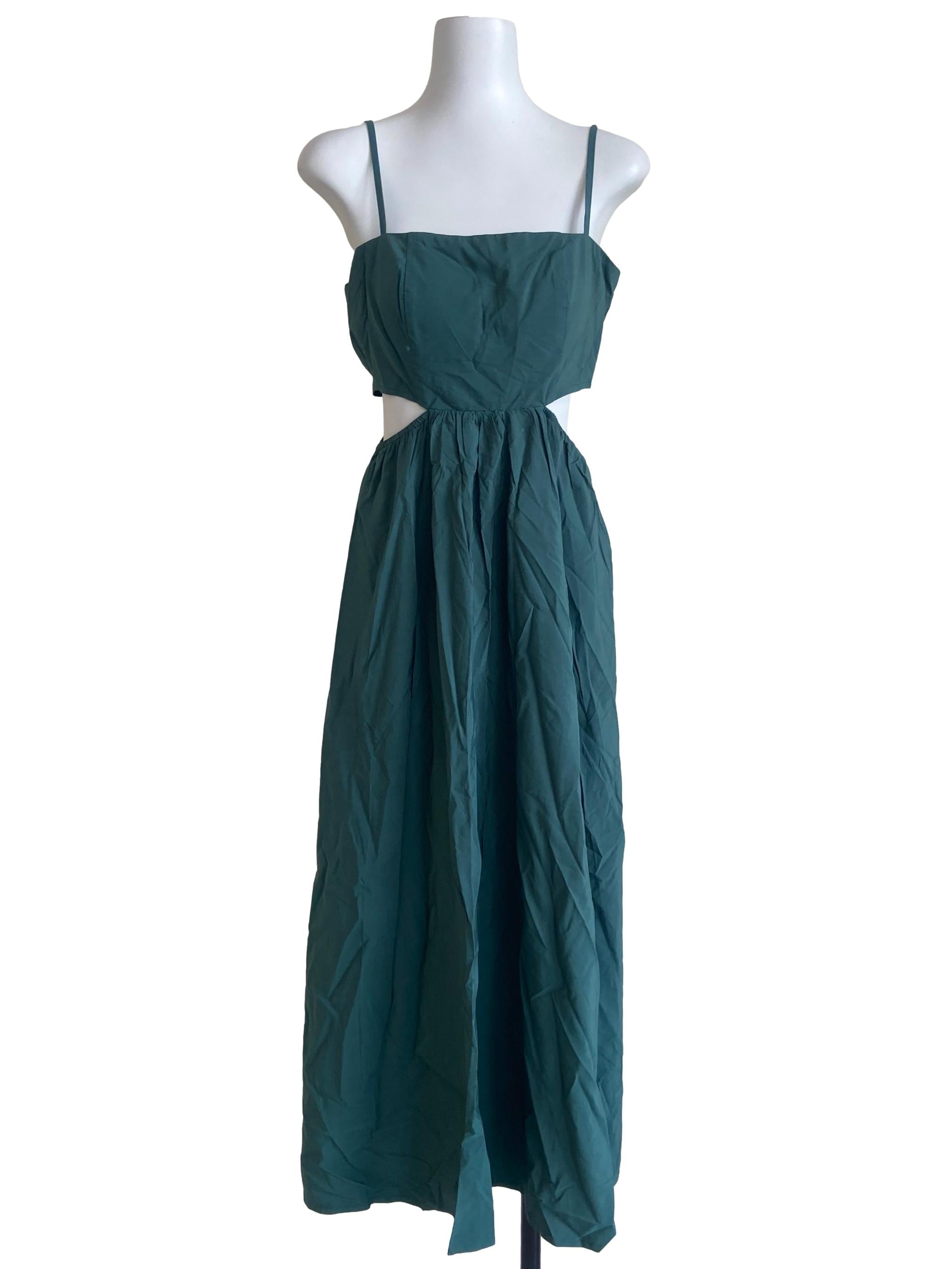 Emerald Green Cutout Dress