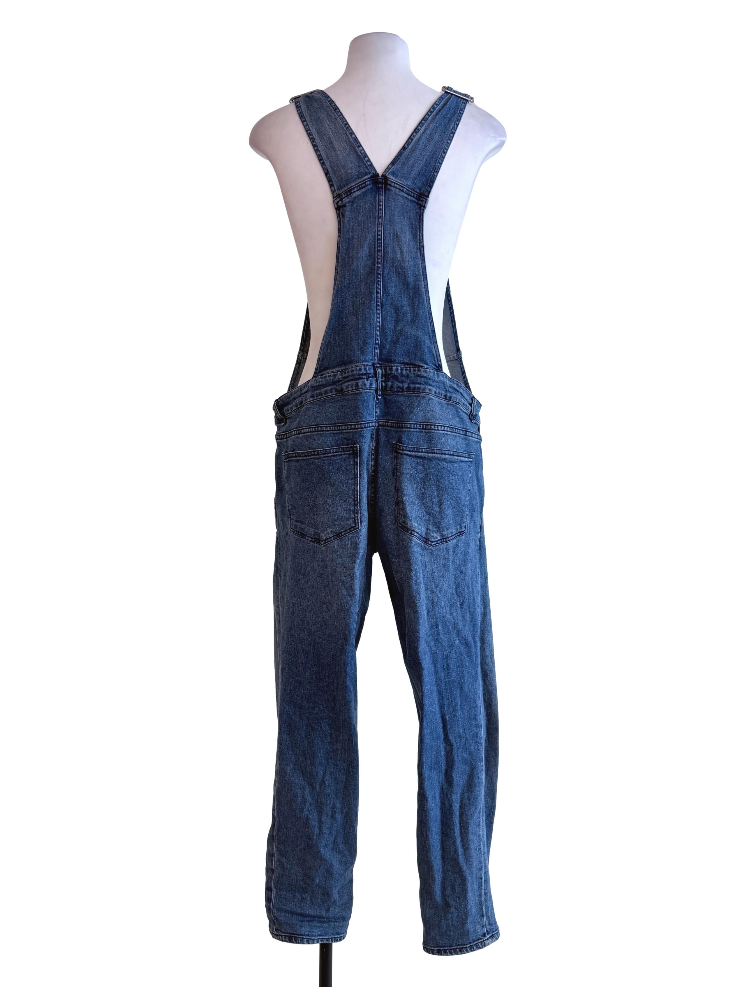 Blue Denim Apron Jumpsuit