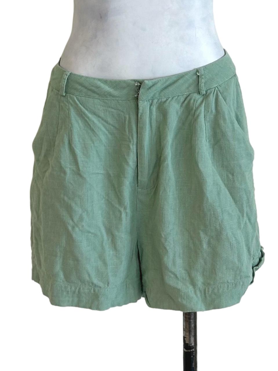 Sage Green Casual Shorts LB