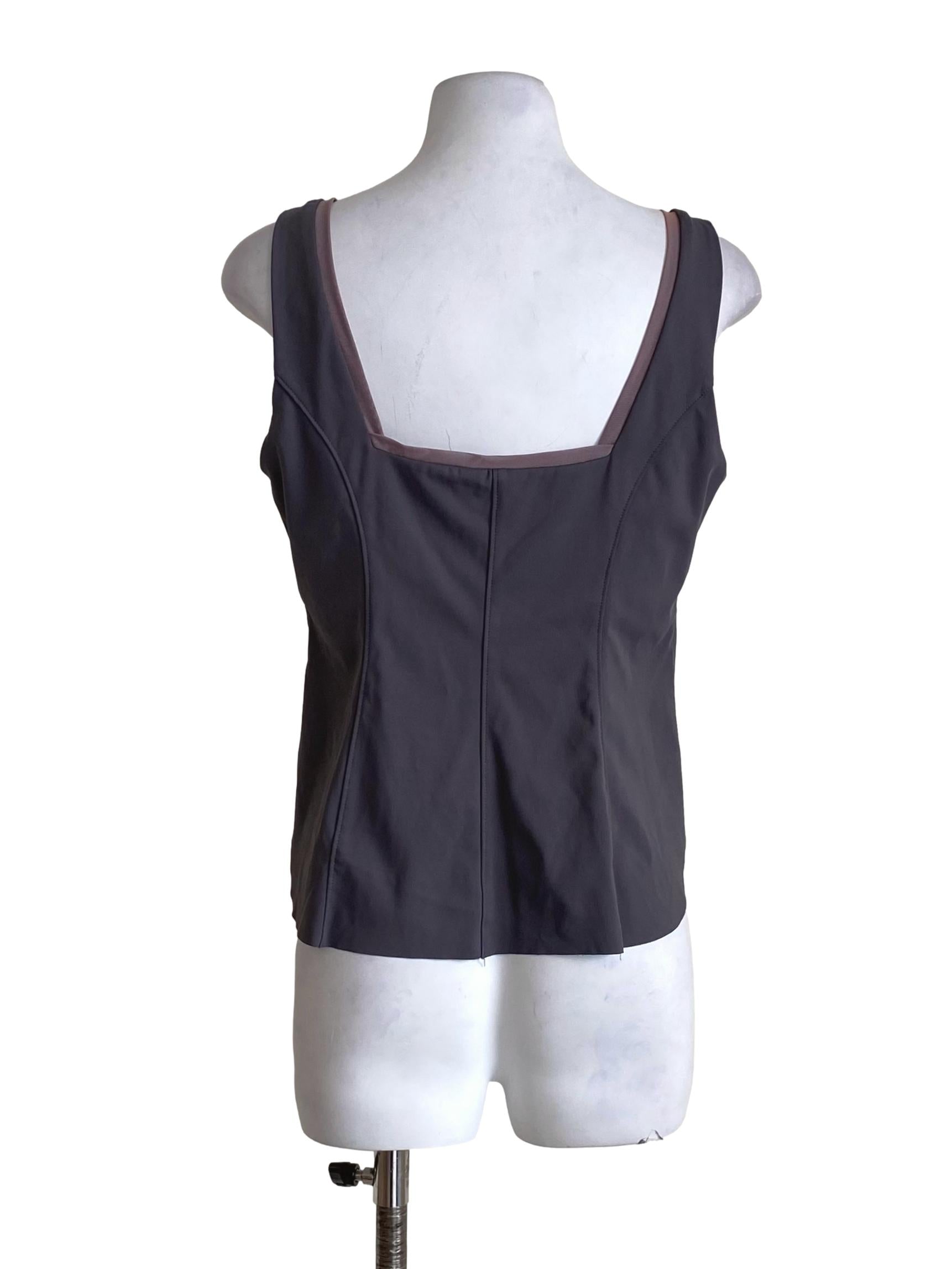 Pewter Grey And Lemonade Pink Top