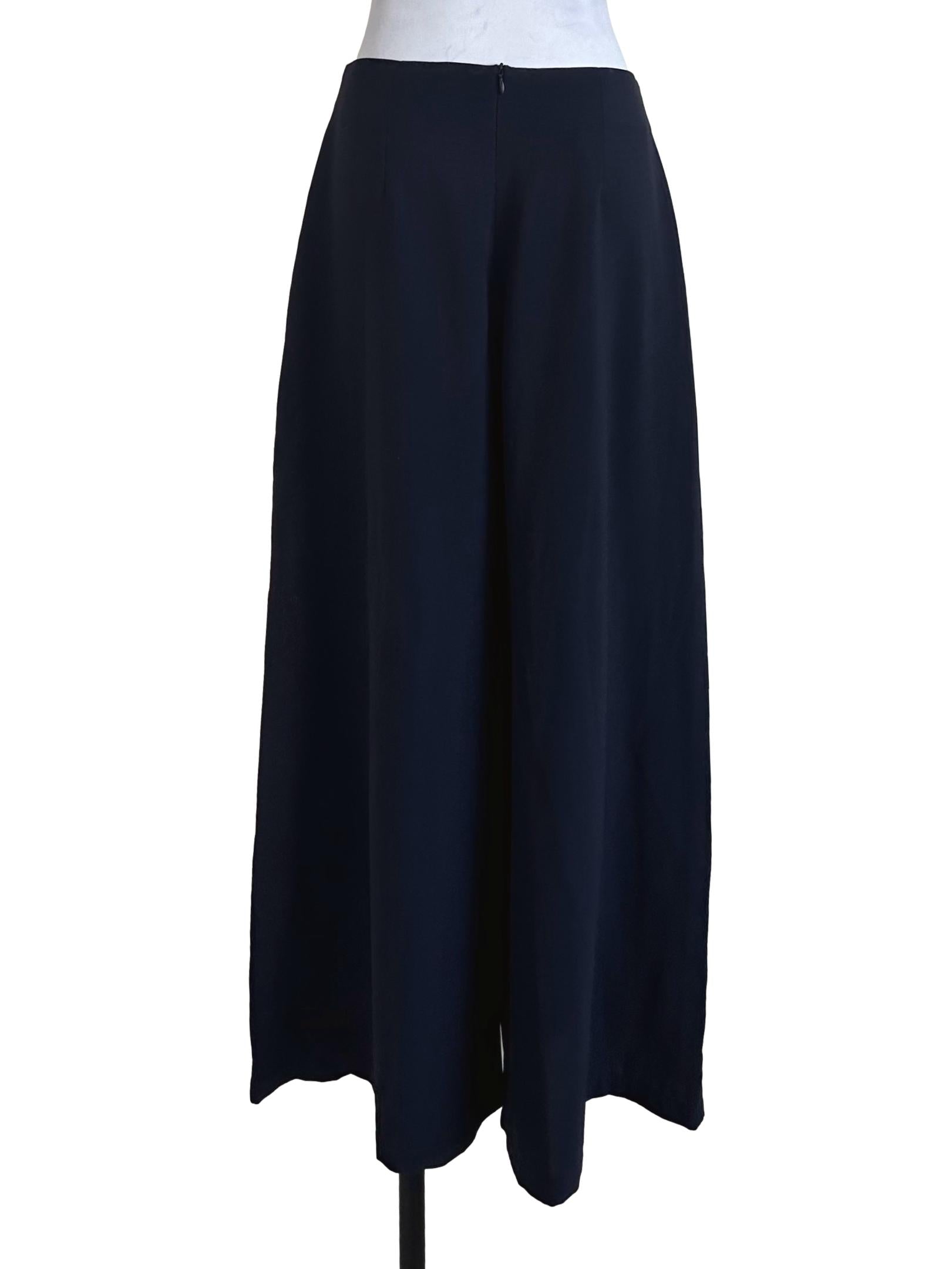 Navy Blue Plain Palazzo