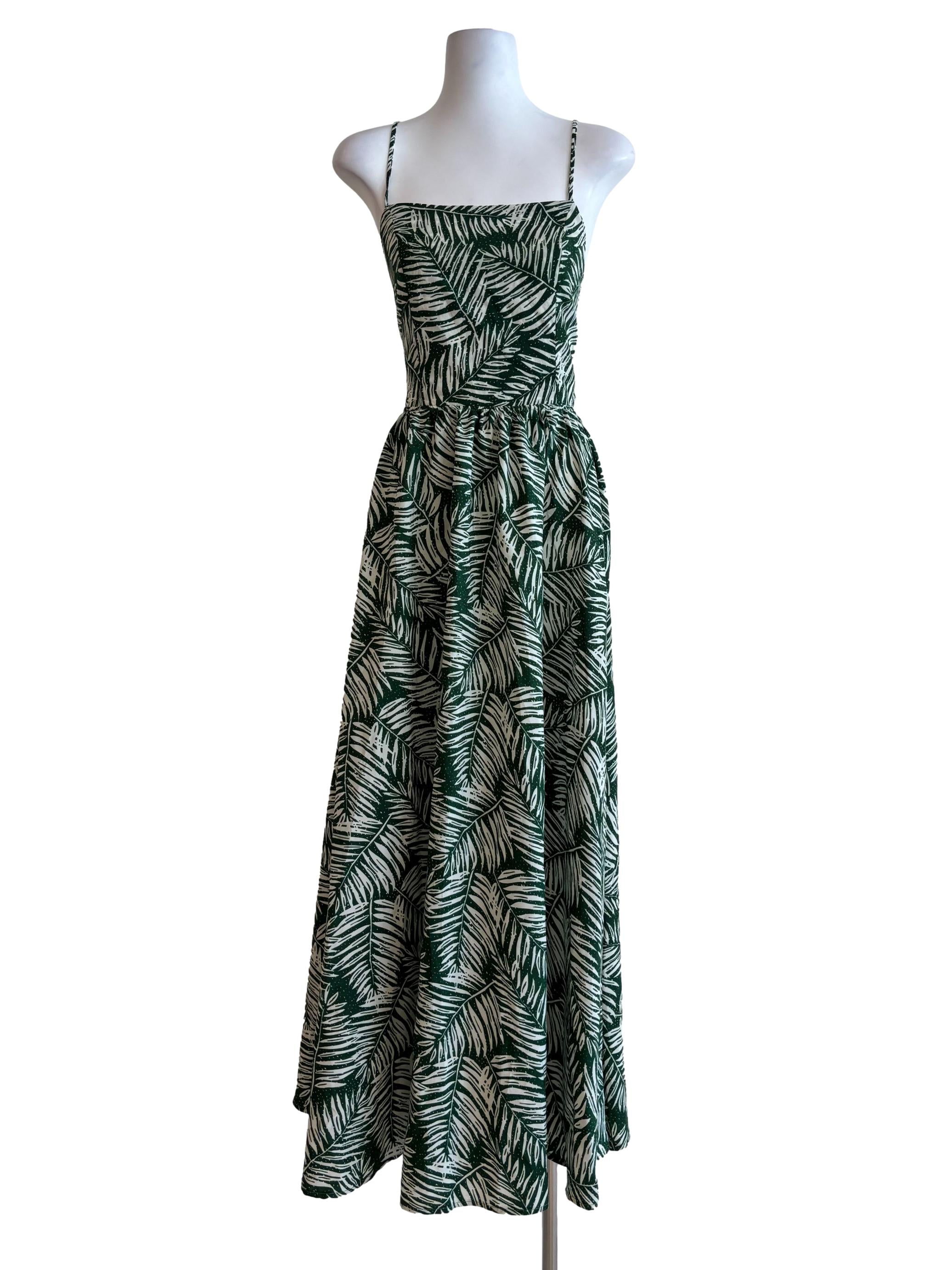 Fern Green Back Tie Day Dress
