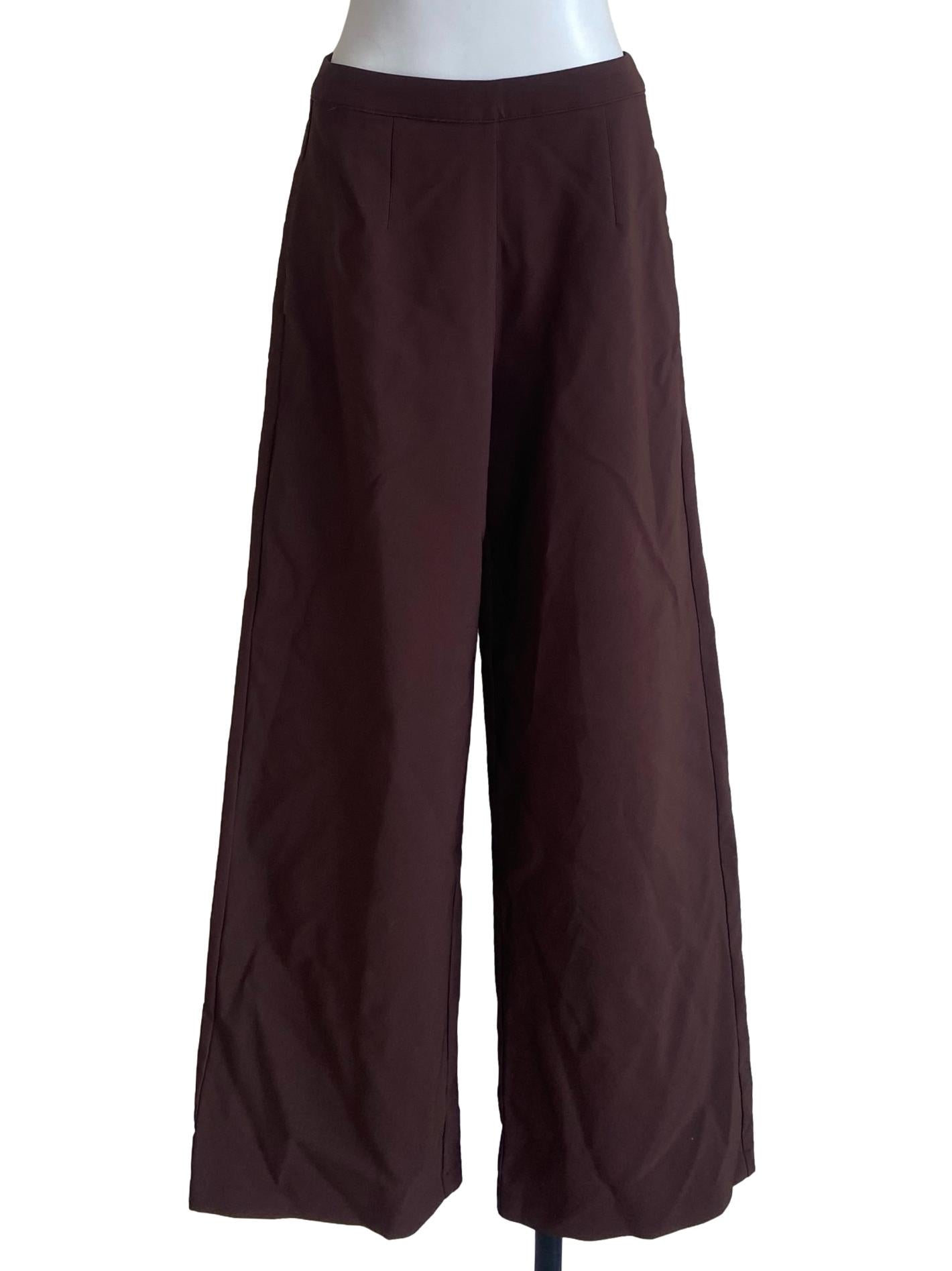 Pecan Brown Highwaist Formal Pants