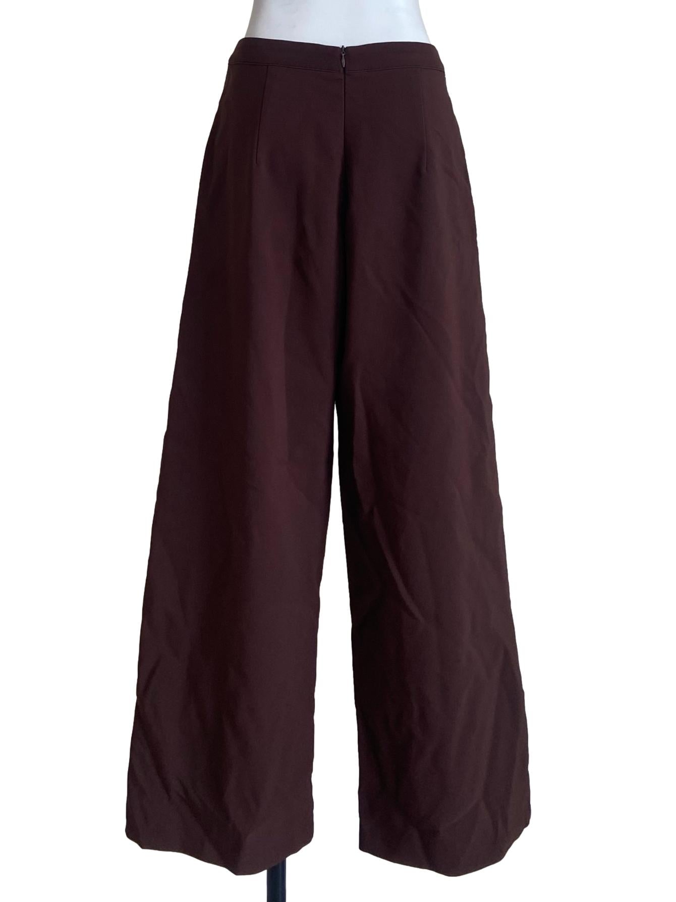Pecan Brown Highwaist Formal Pants