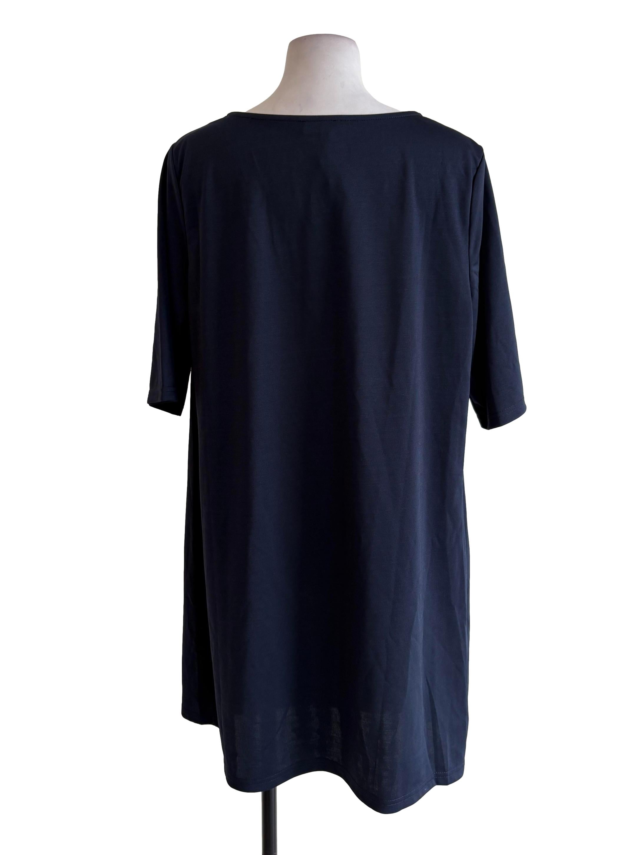 Navy Blue Shift Dress
