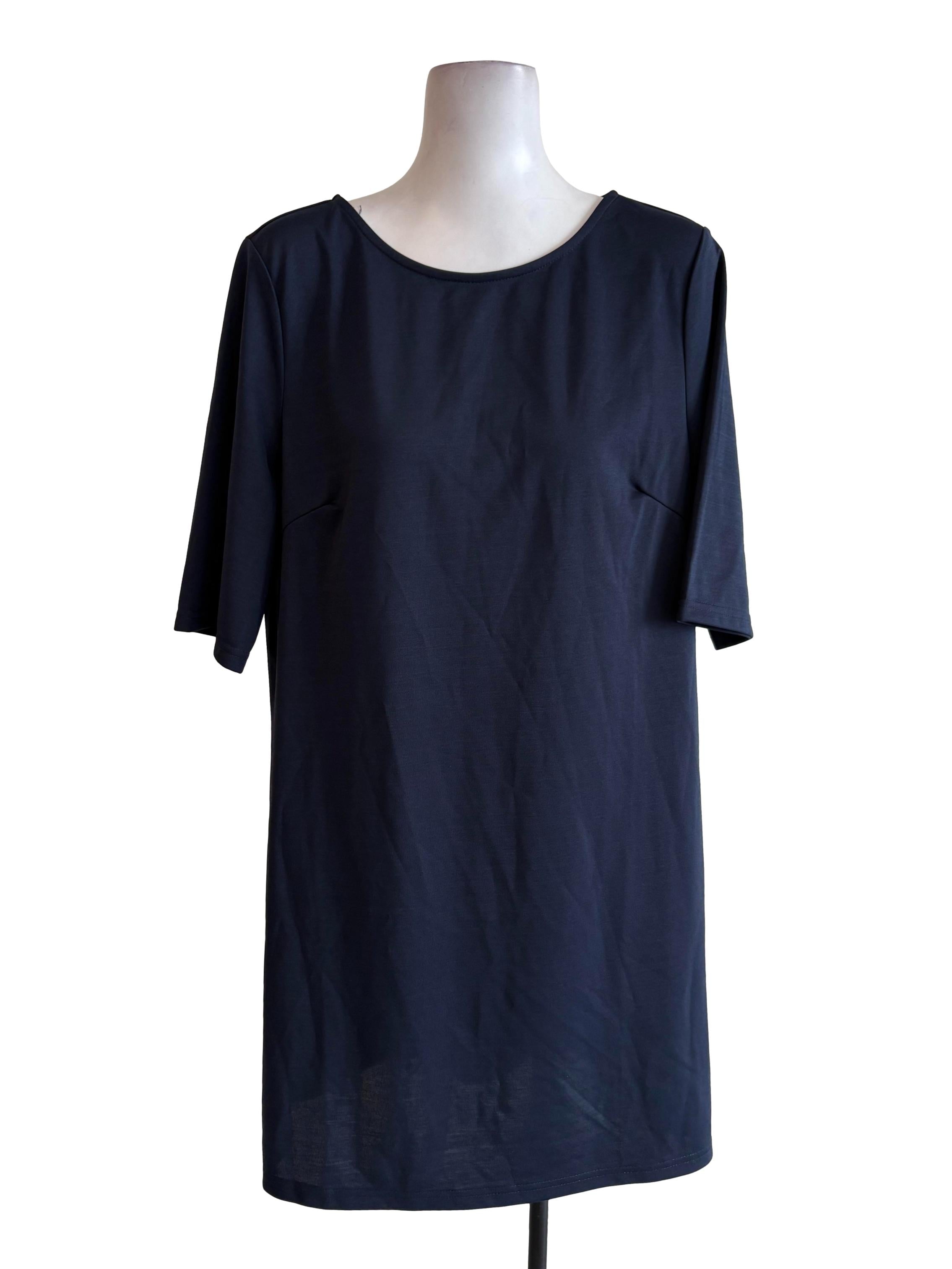 Navy Blue Shift Dress