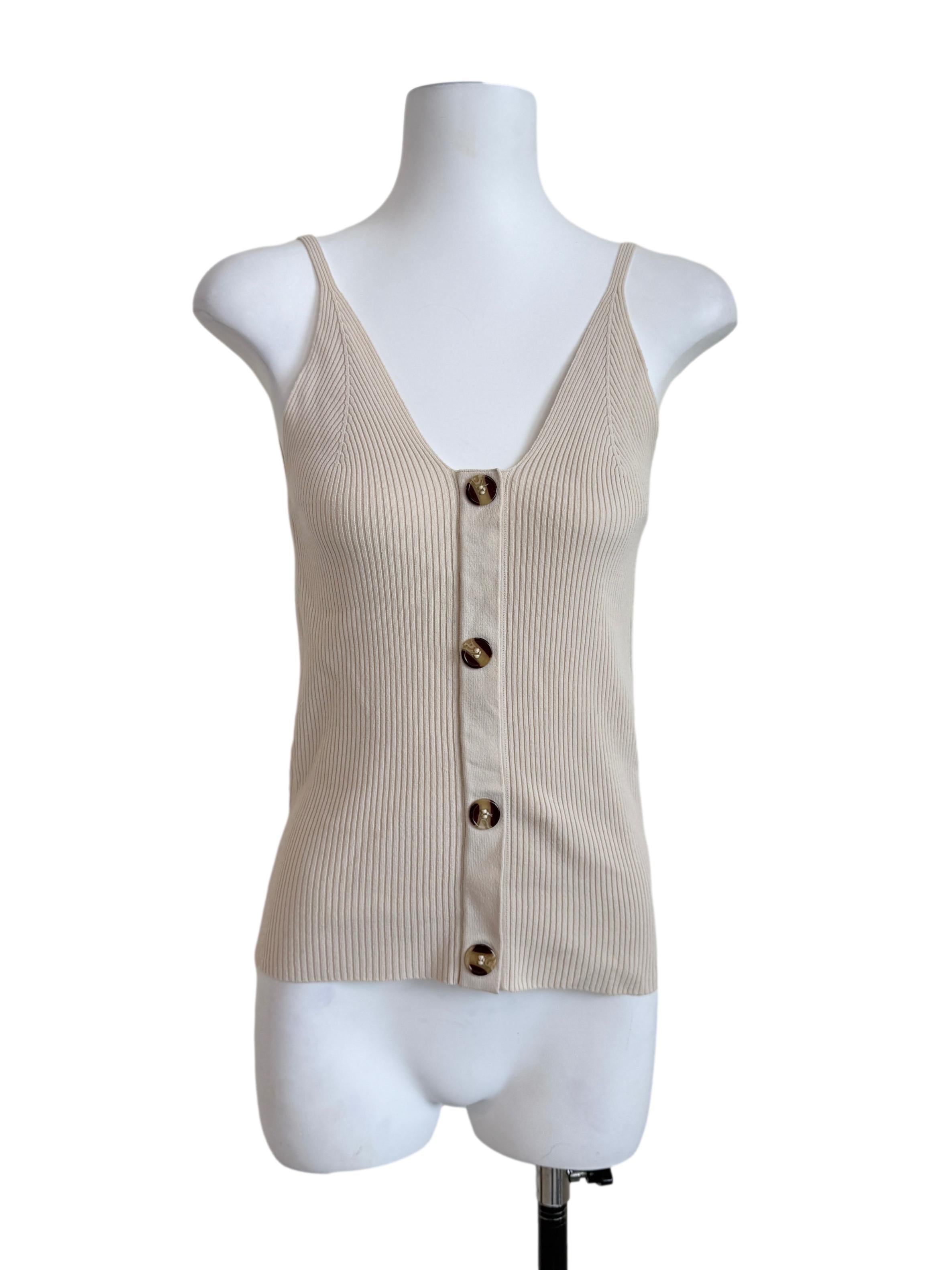 Parchment Beige Knit Top