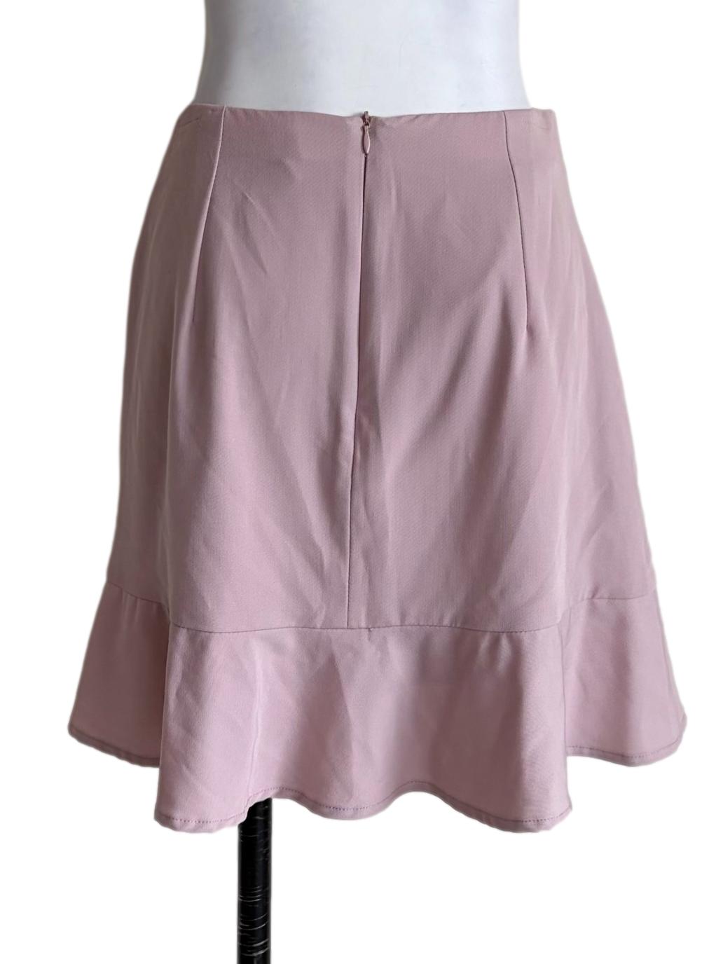 Lavender Purple Side Ruched Mini Skirt