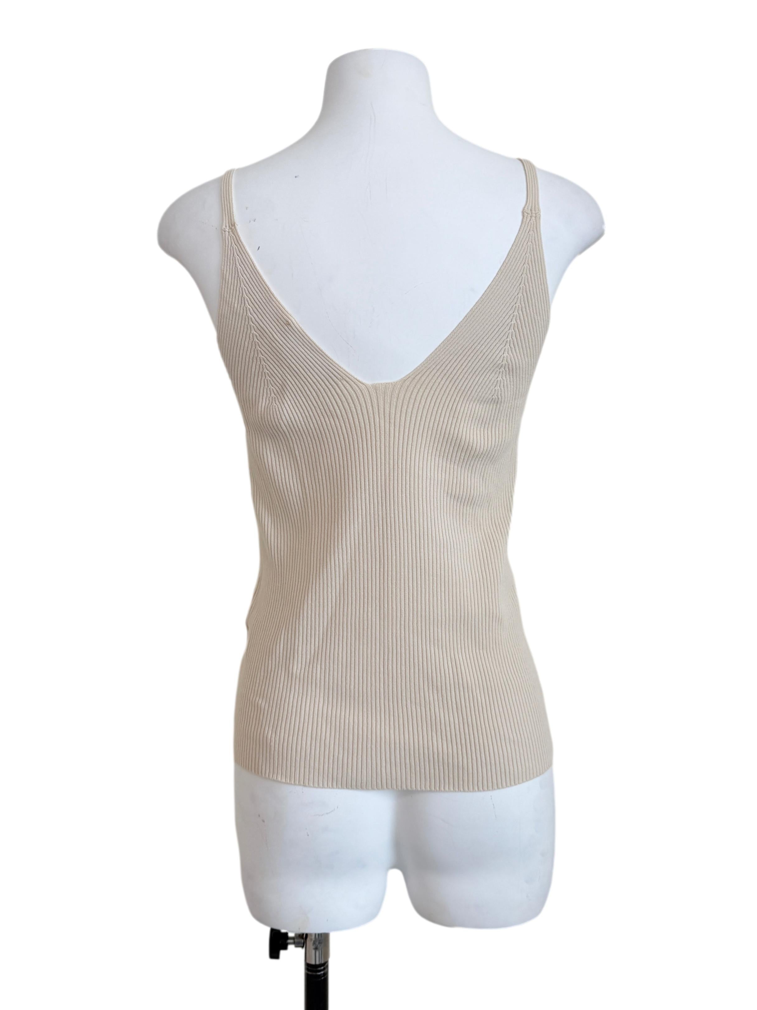 Parchment Beige Knit Top
