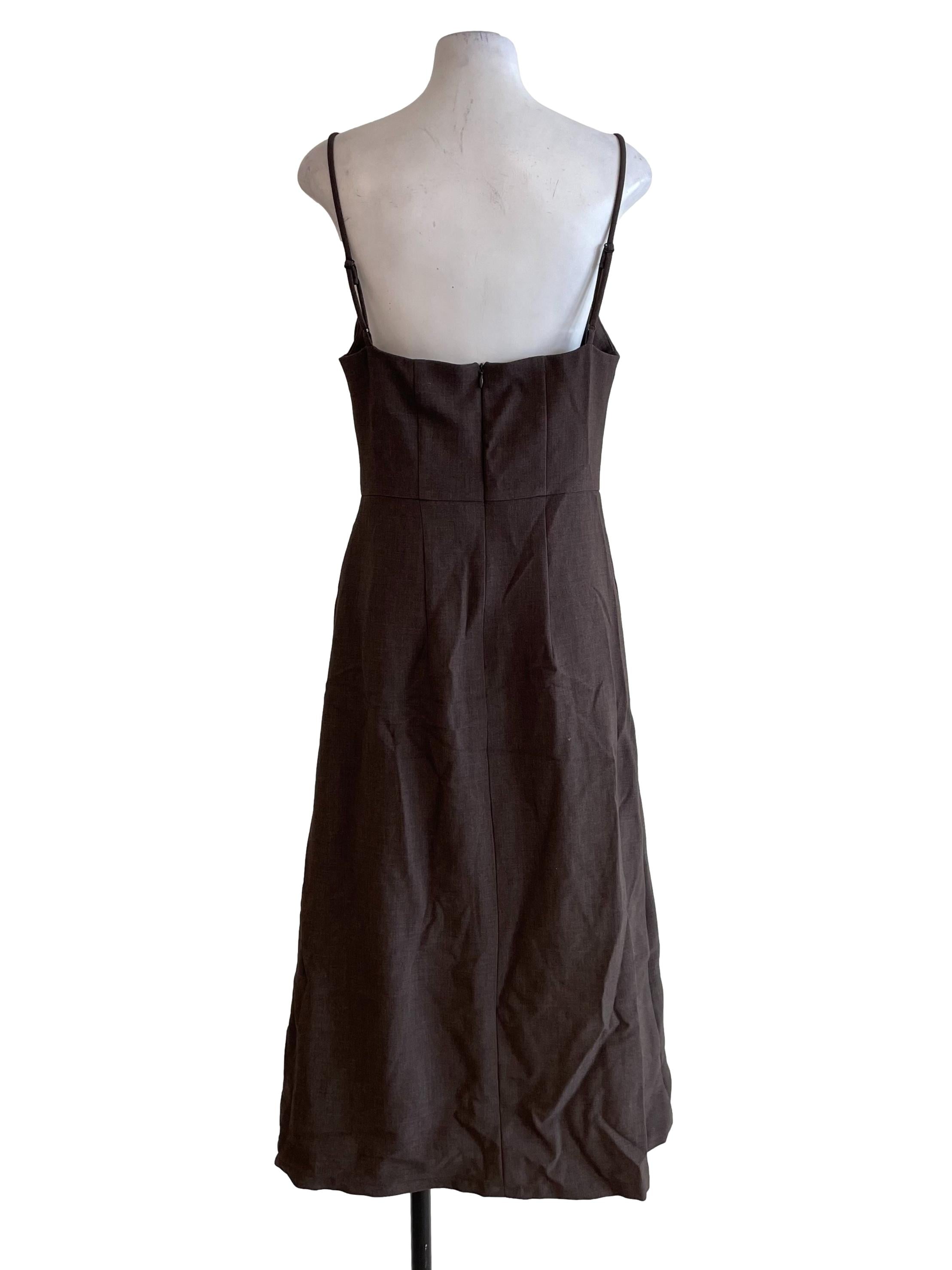 Wood Bustier Dress