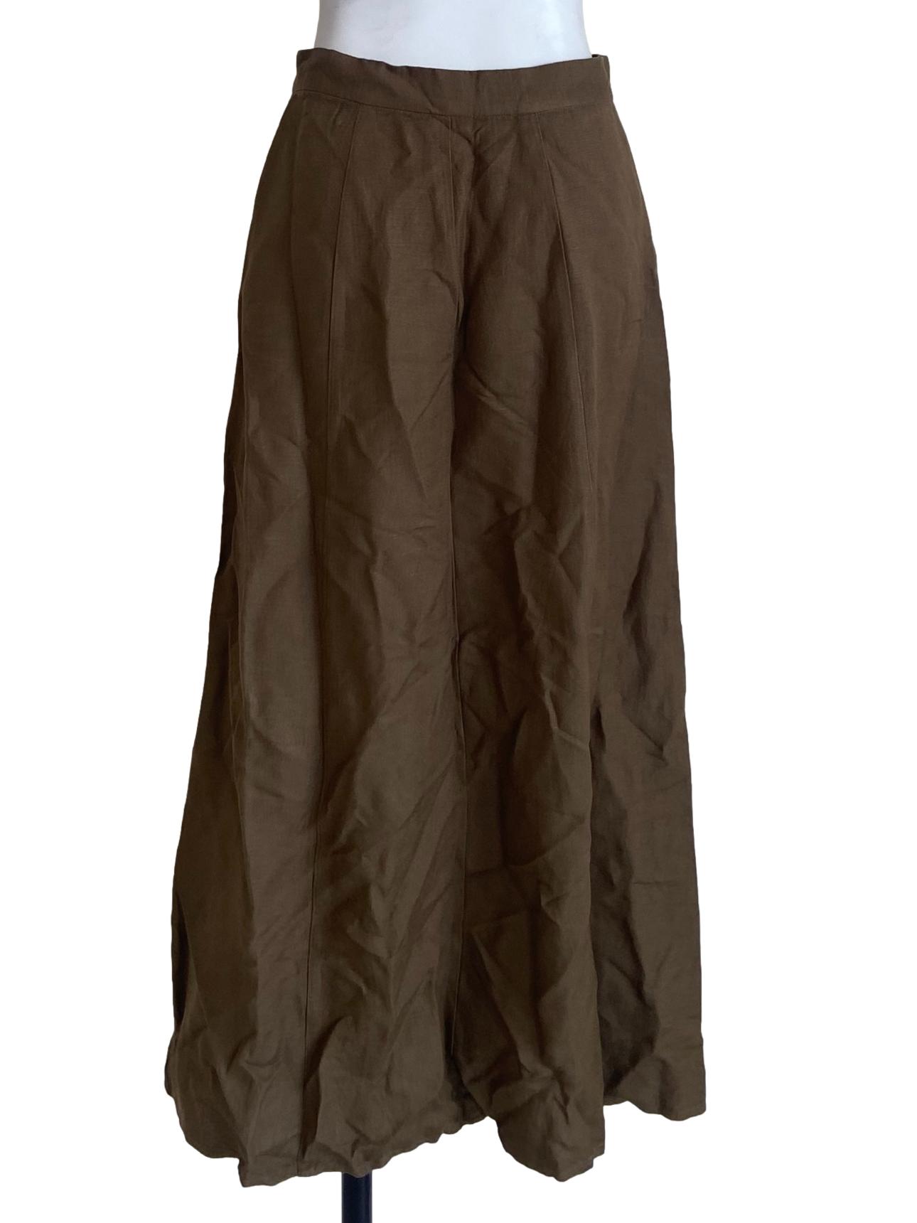 Coffee Brown A-Line Skirt