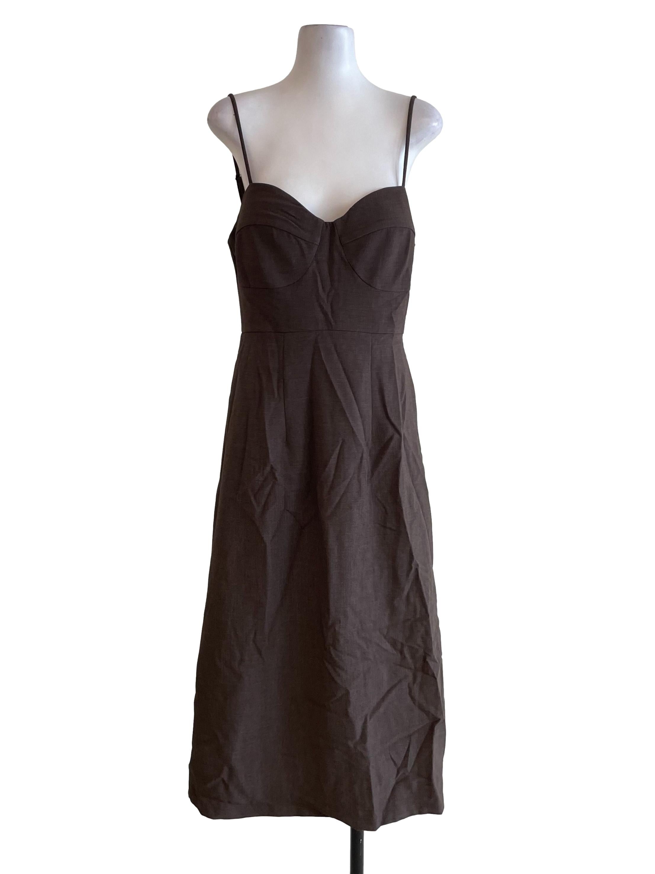Wood Bustier Dress