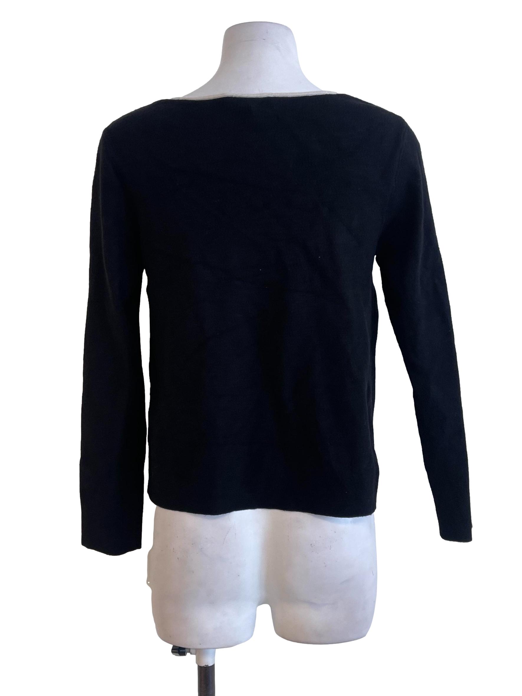 Black Pencil Stripe Tops