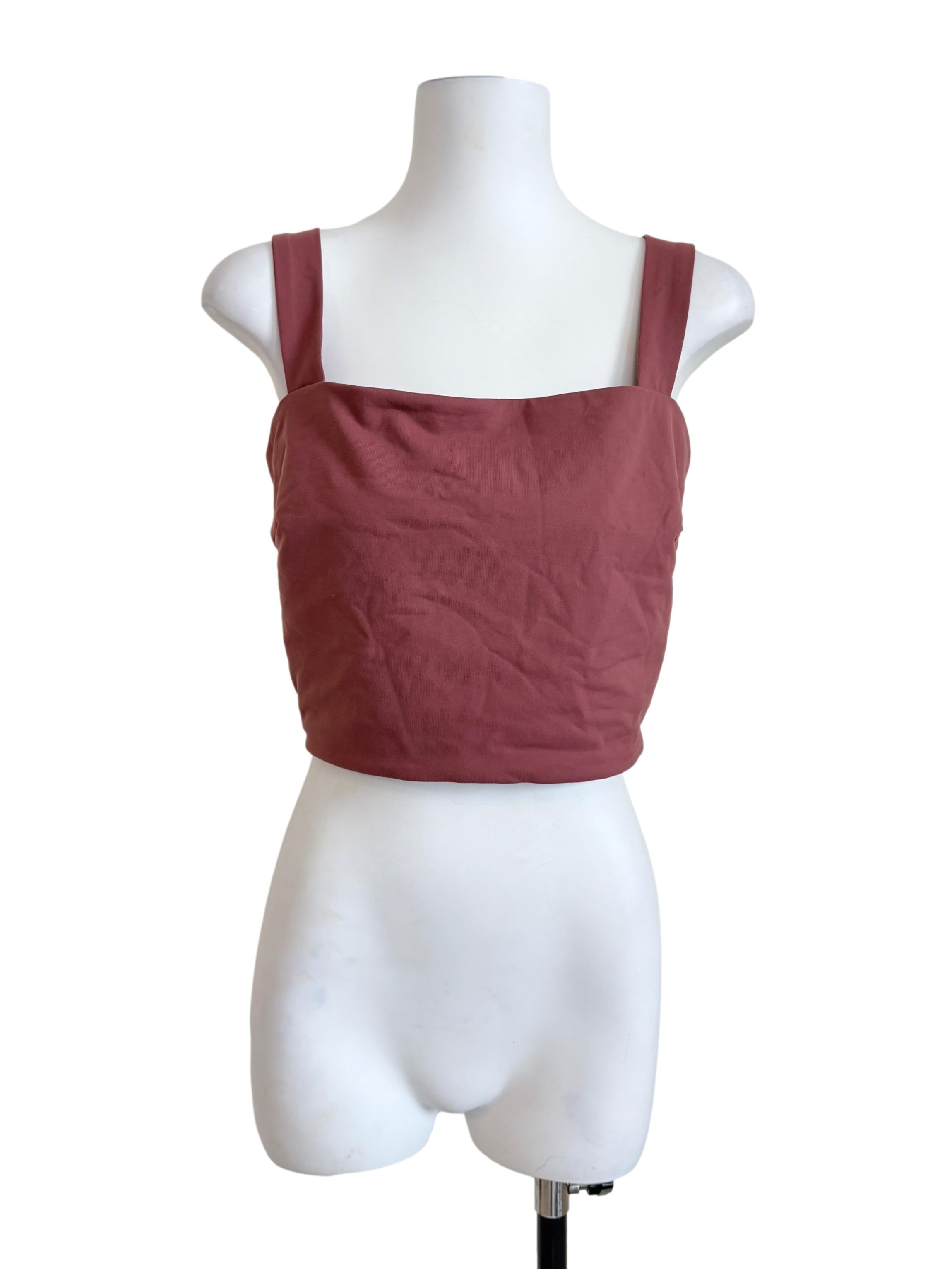 Punch Pink Square Neck Top