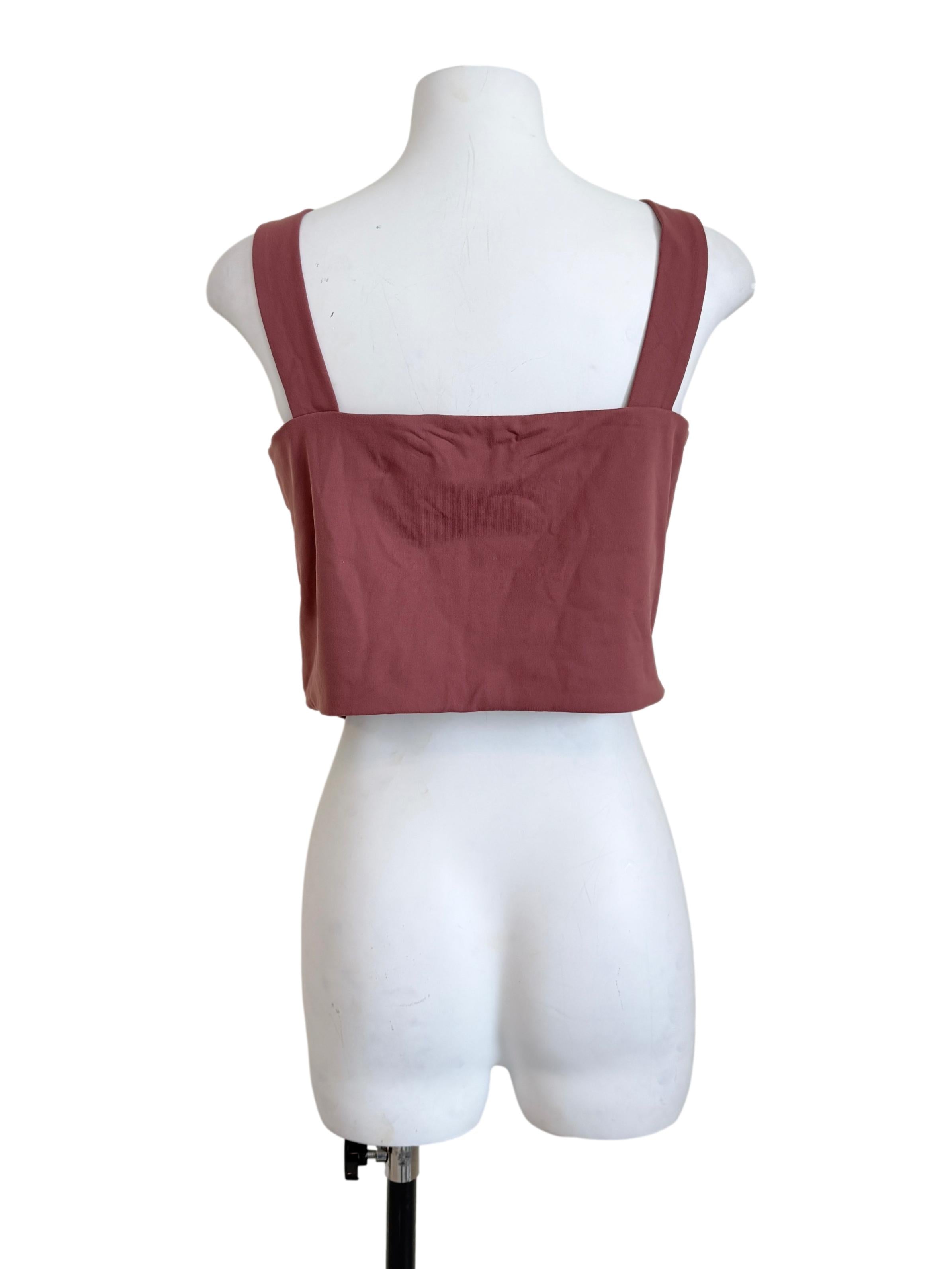 Punch Pink Square Neck Top