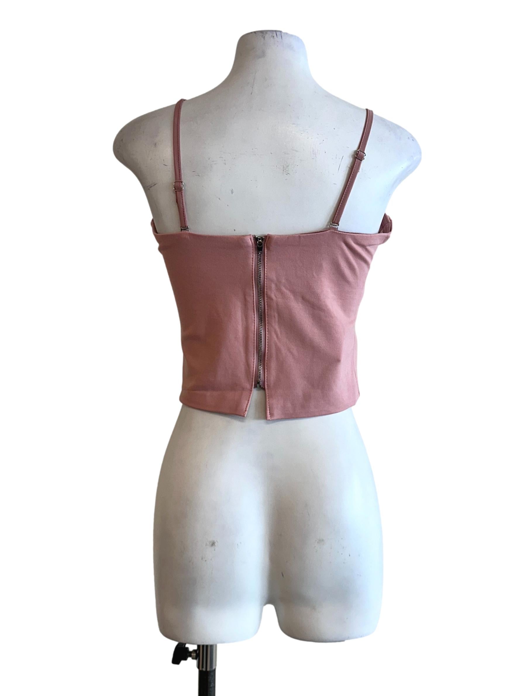 Blush Pink Padded Sleeveless Top