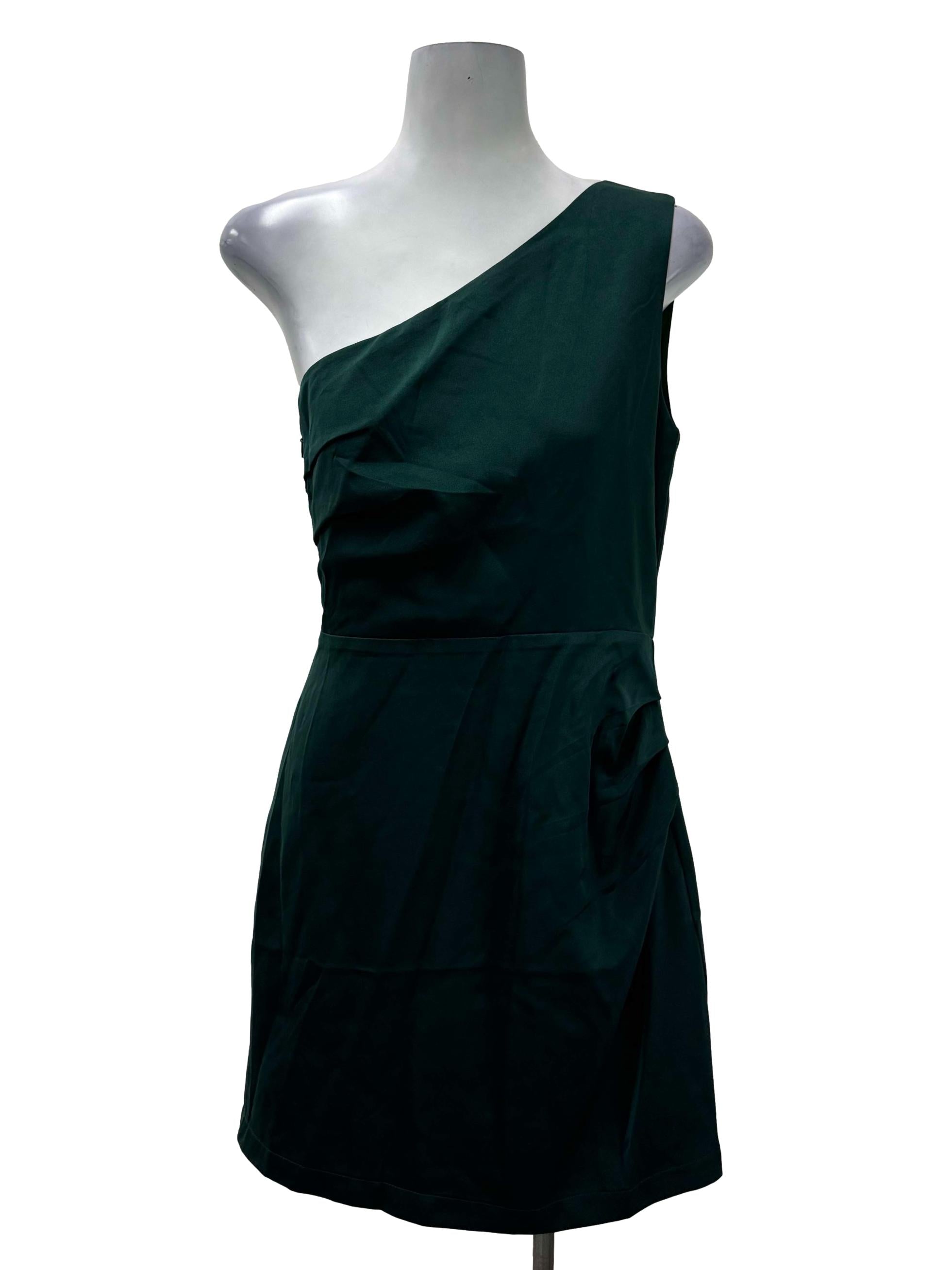 Emerald Green Toga Flare Dress
