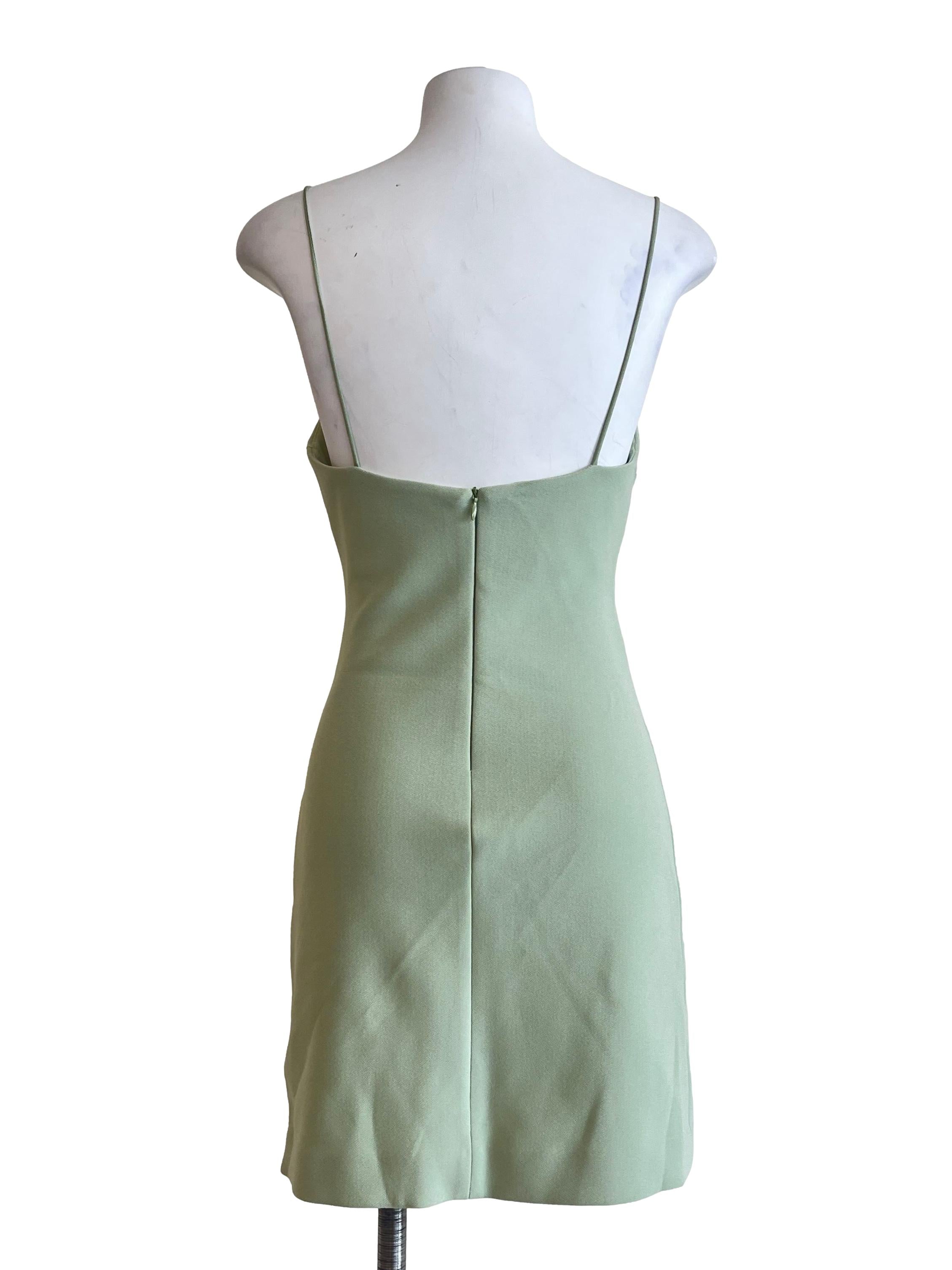Mint Green Spaghetti Strap Mini Dress