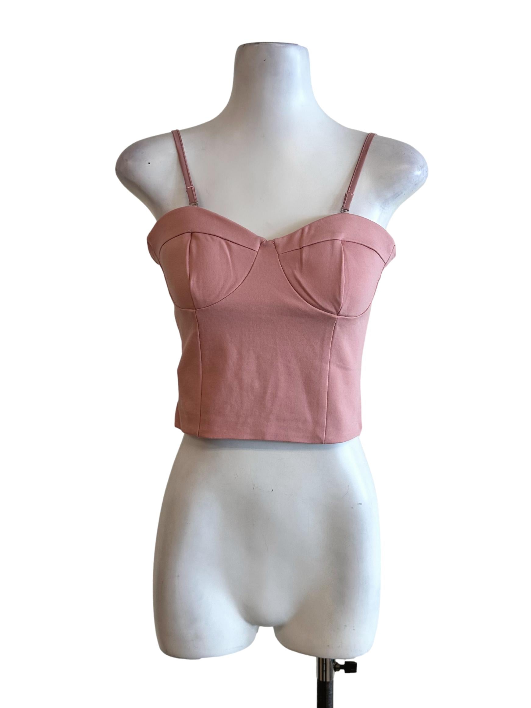 Blush Pink Padded Sleeveless Top