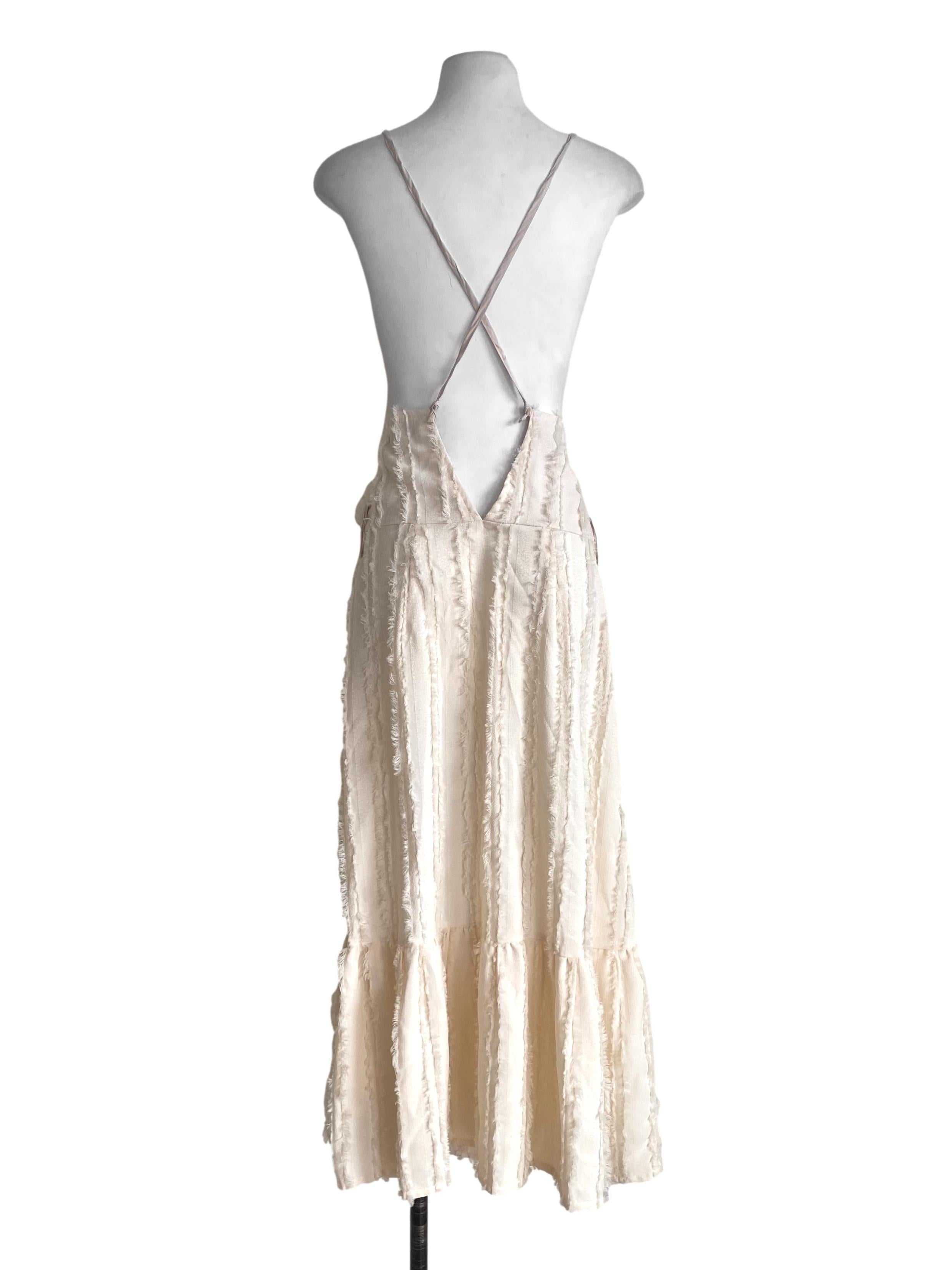 Alabaster White Square Button Down Dress