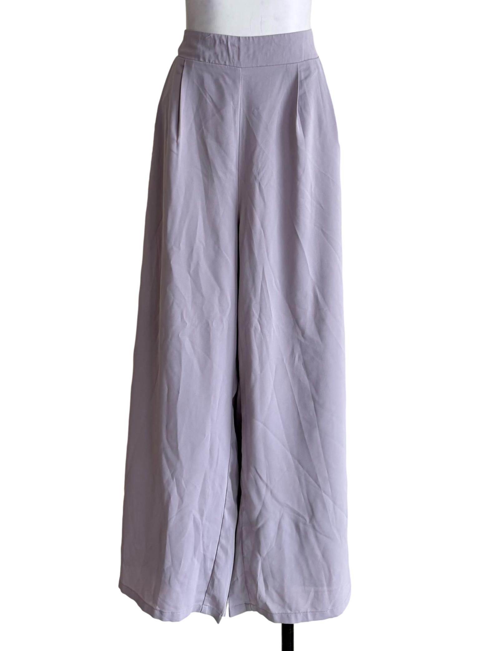 Heather Purple Wide Leg Pants