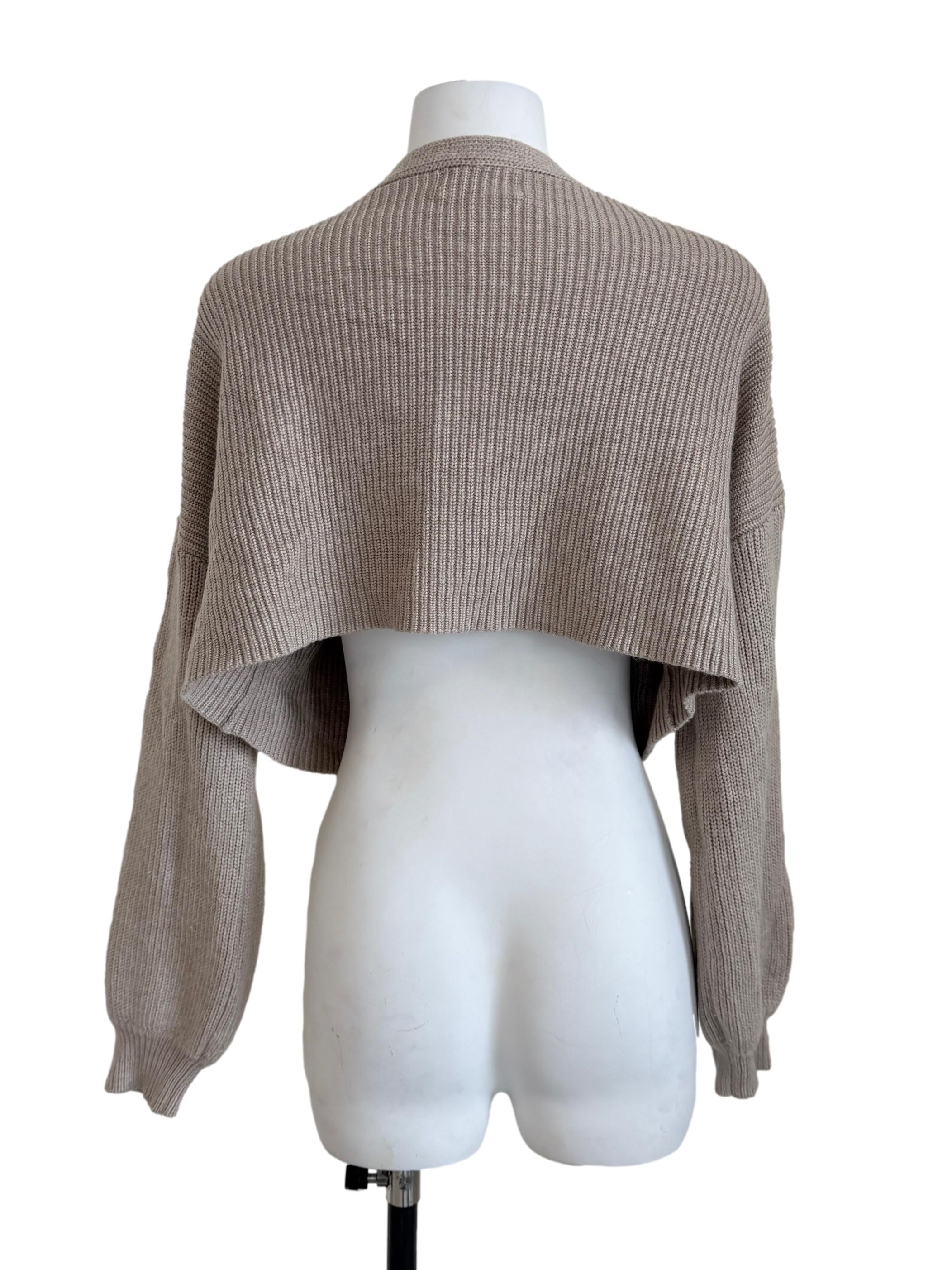 Tortilla Brown Knit Cardigan