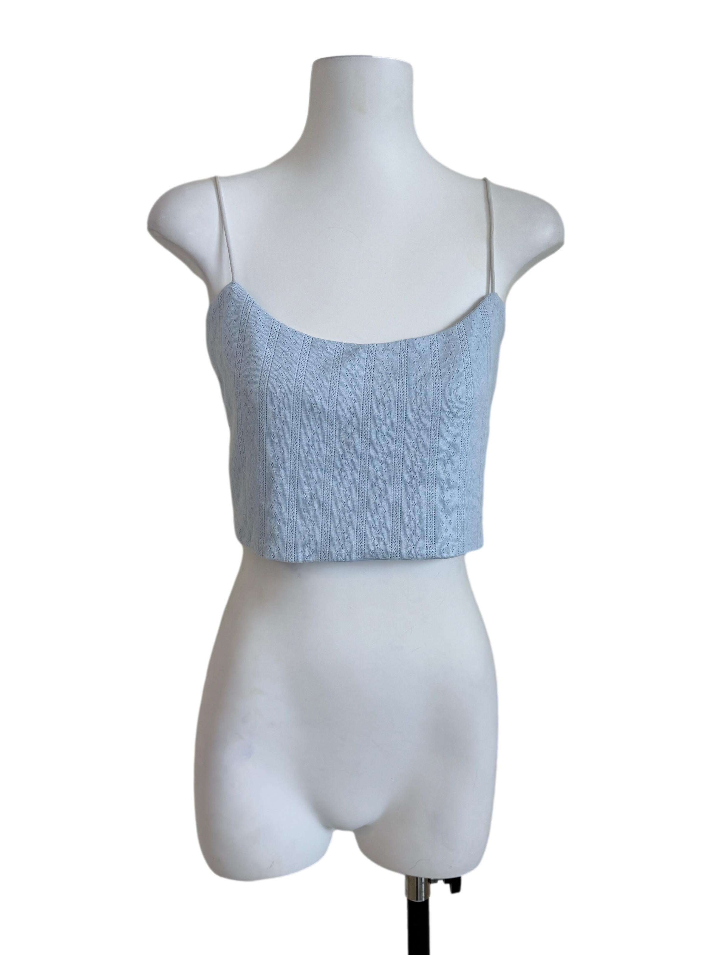 Sky Blue Spaghetti Strap Top