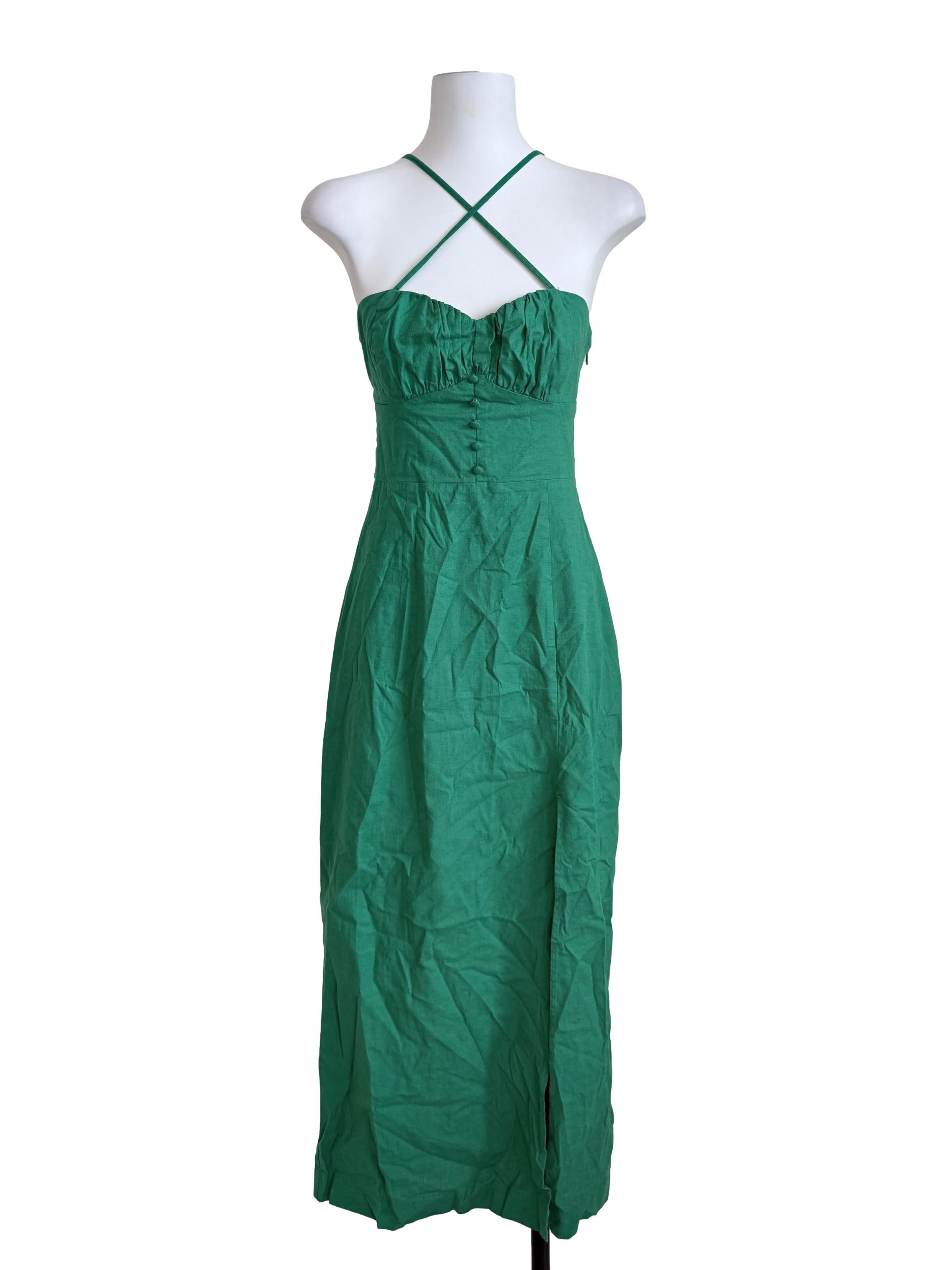 Shamrock Green Slip Dress