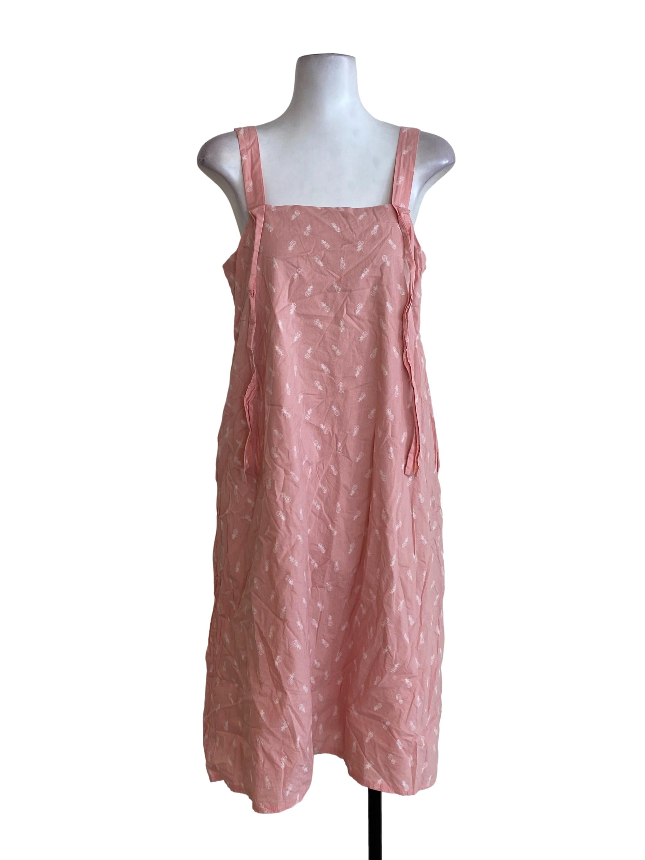 Pink Pineapple Patterned Dress