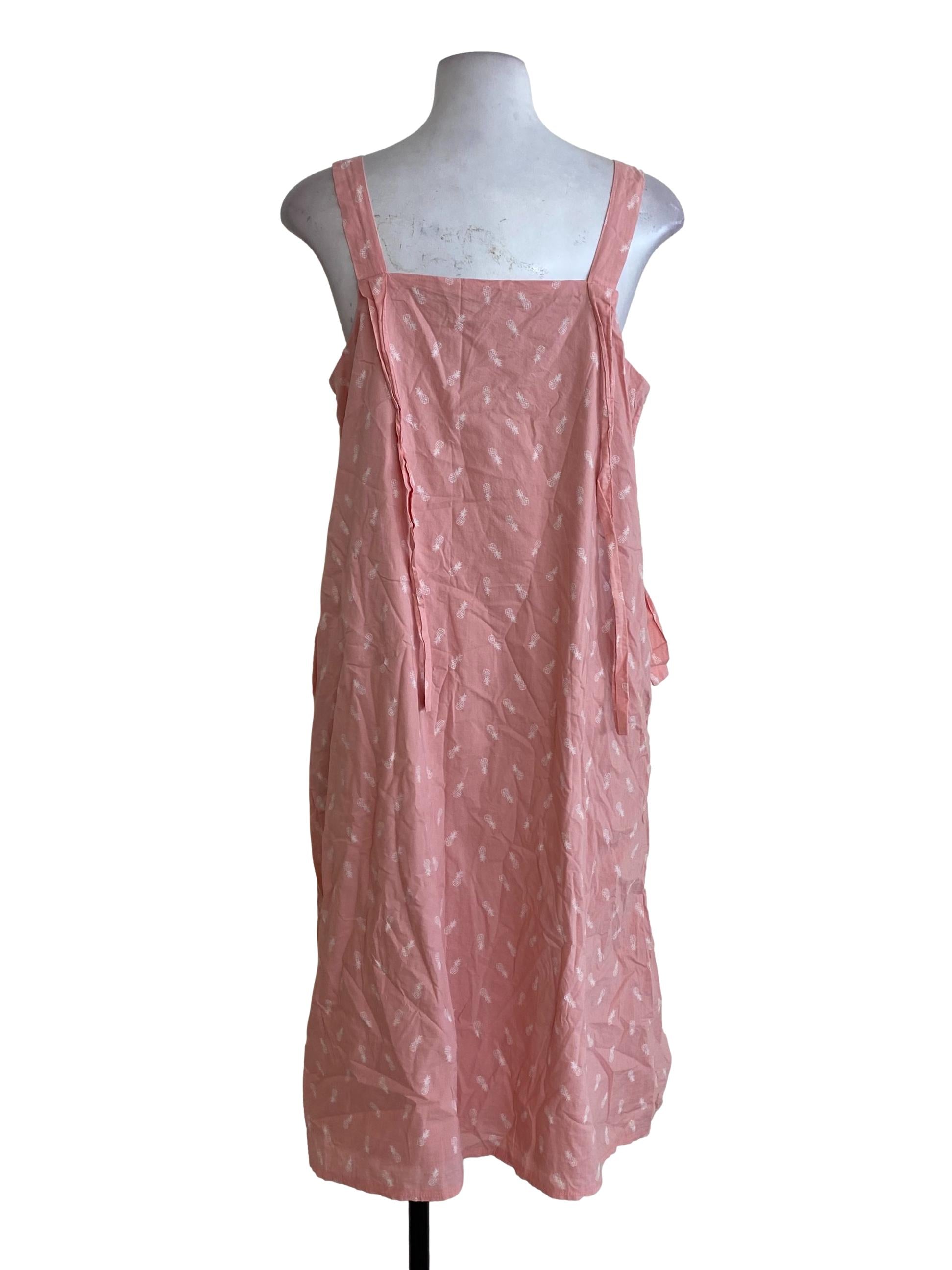 Pink Pineapple Patterned Dress