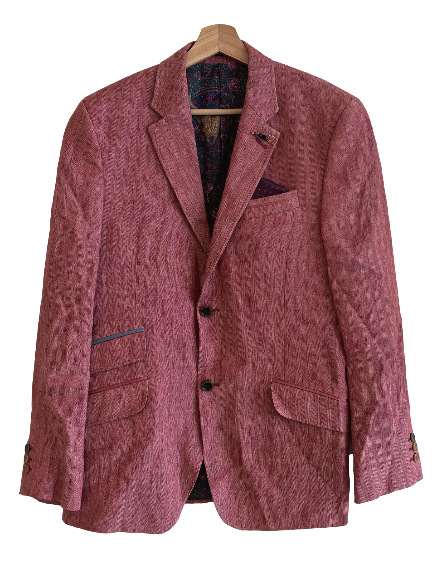 Red Double Breasted Blazer