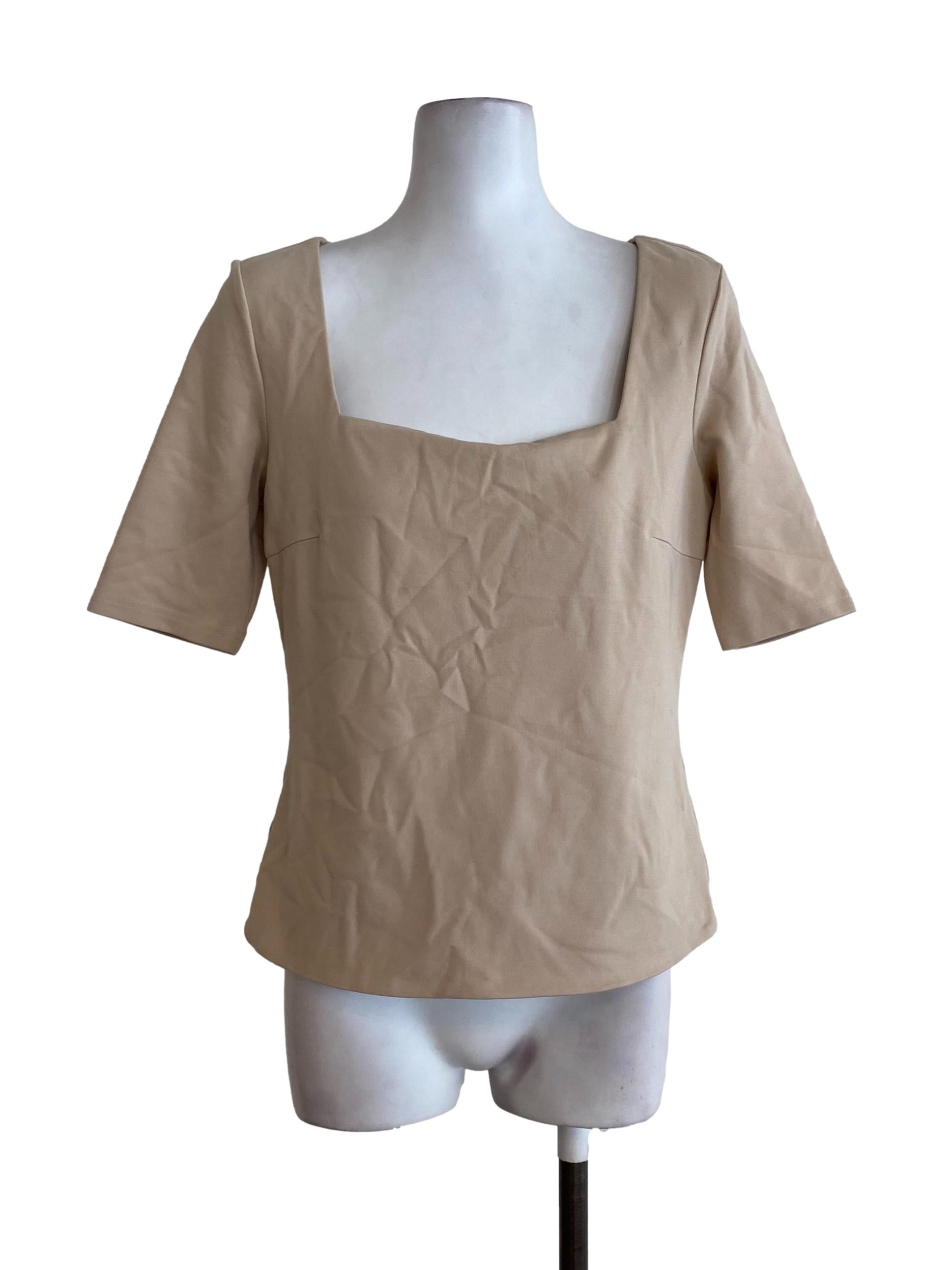 Latte Square Neck Top