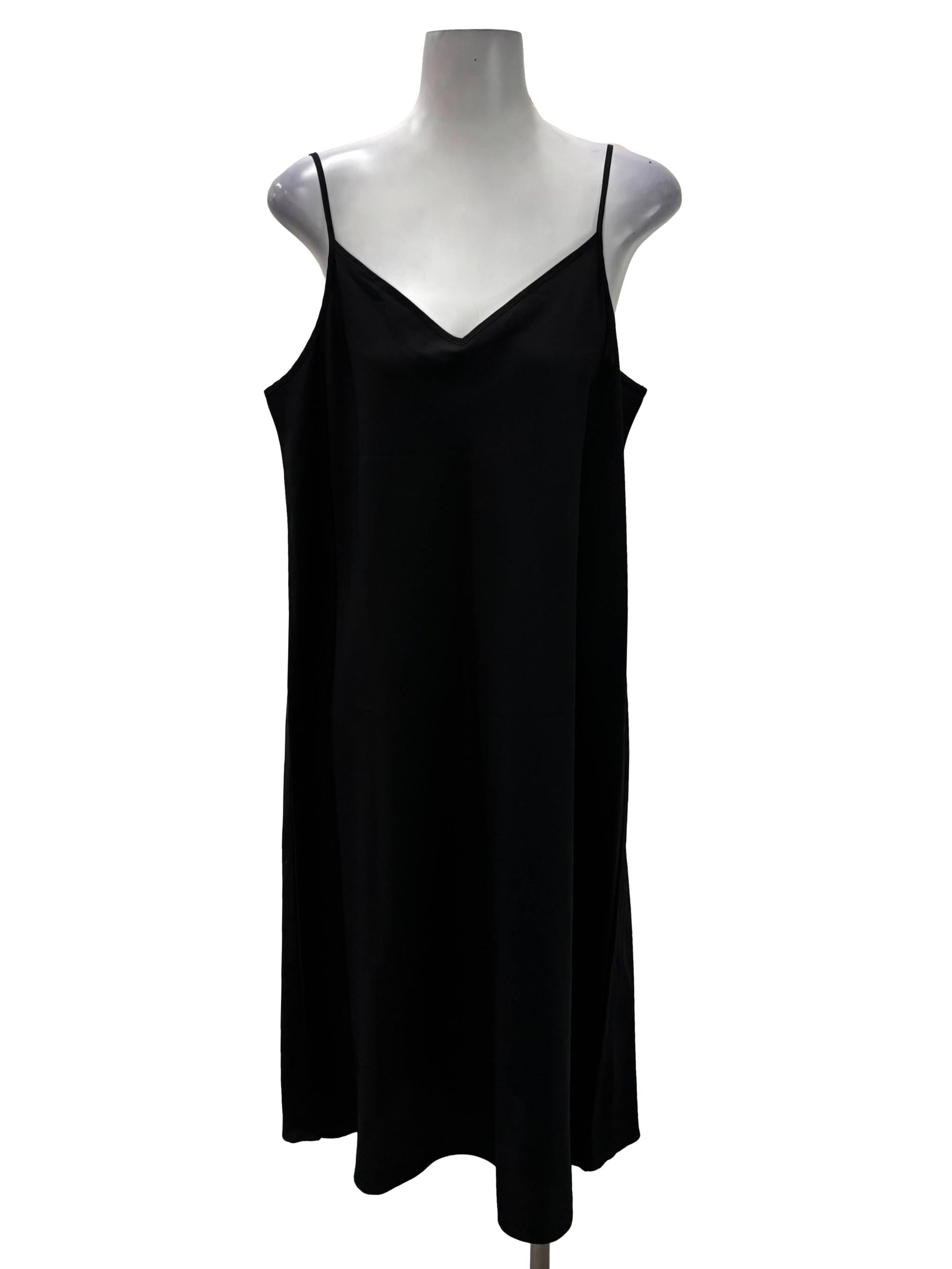 Black V-Neck Cami Dress