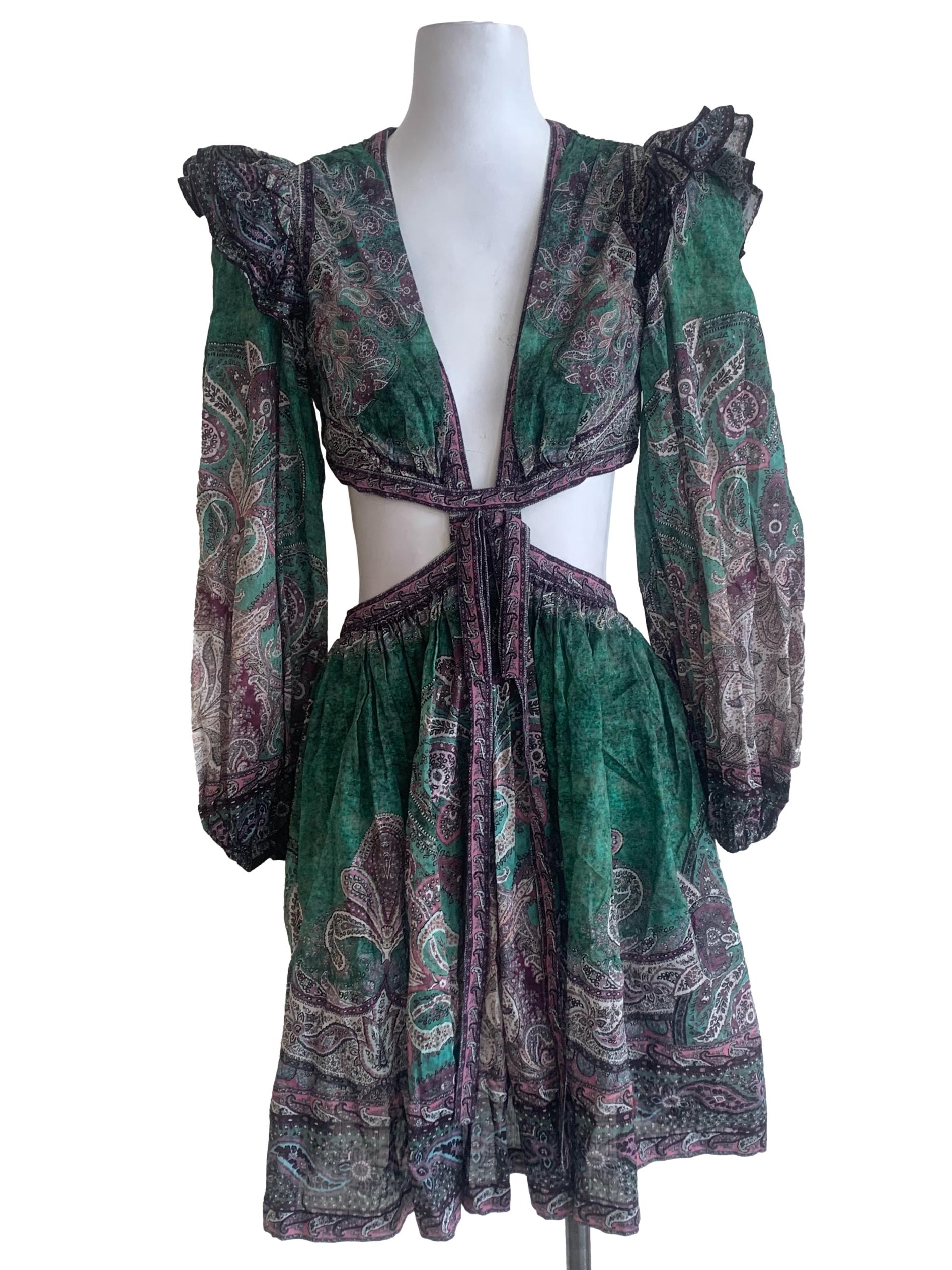 Green Pattern Dress