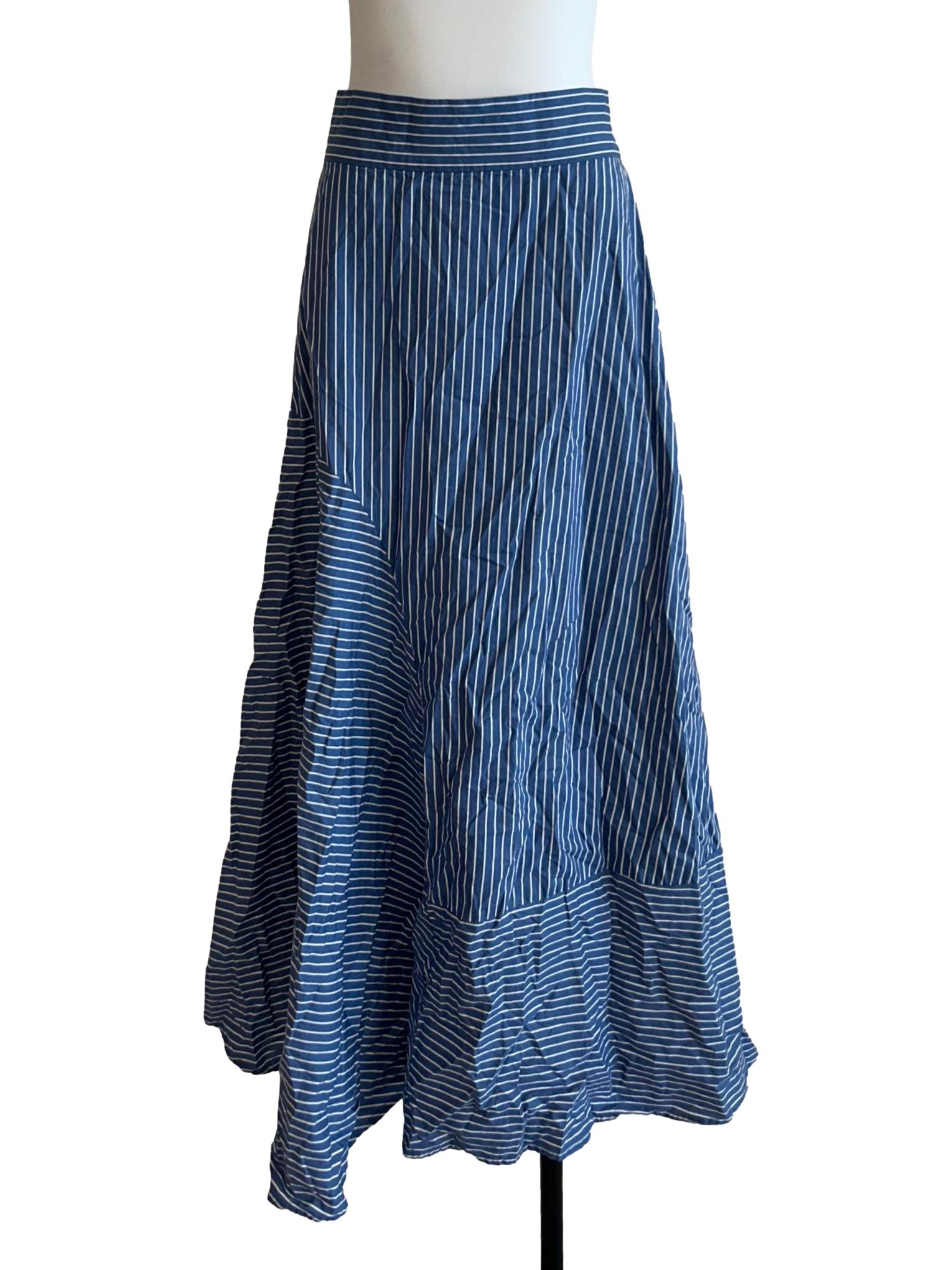 True Blue Striped Skirt