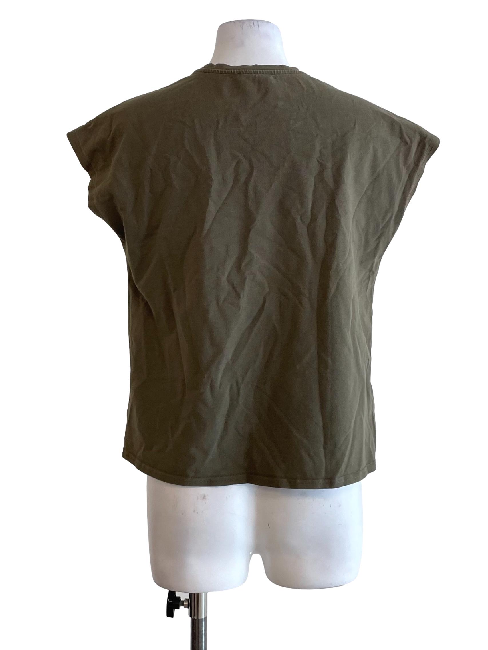 Dusty Moss Drop Shoulder Top OSN