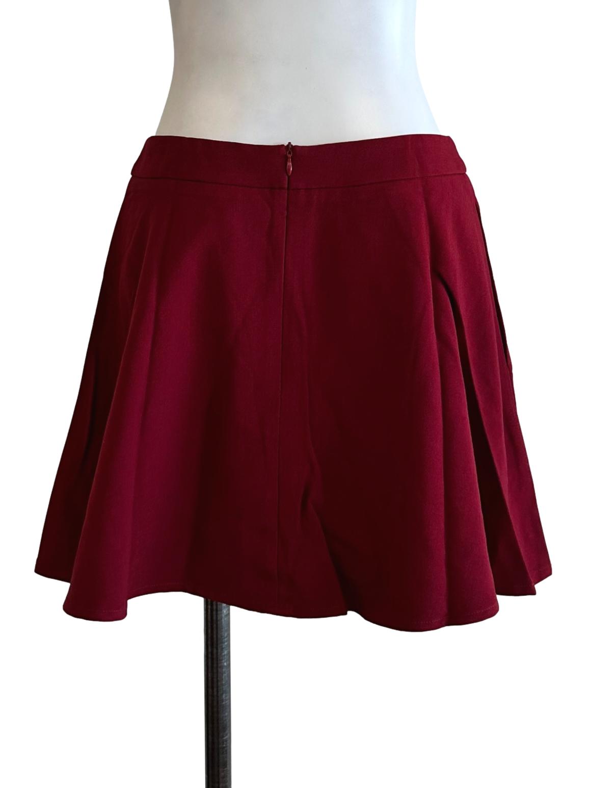 Blood Red Flip Skort