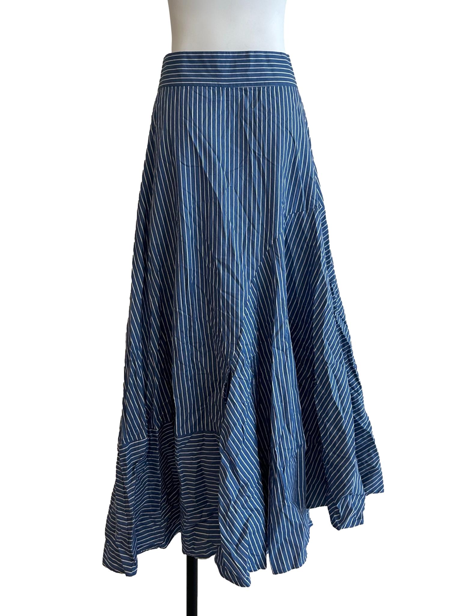 True Blue Striped Skirt