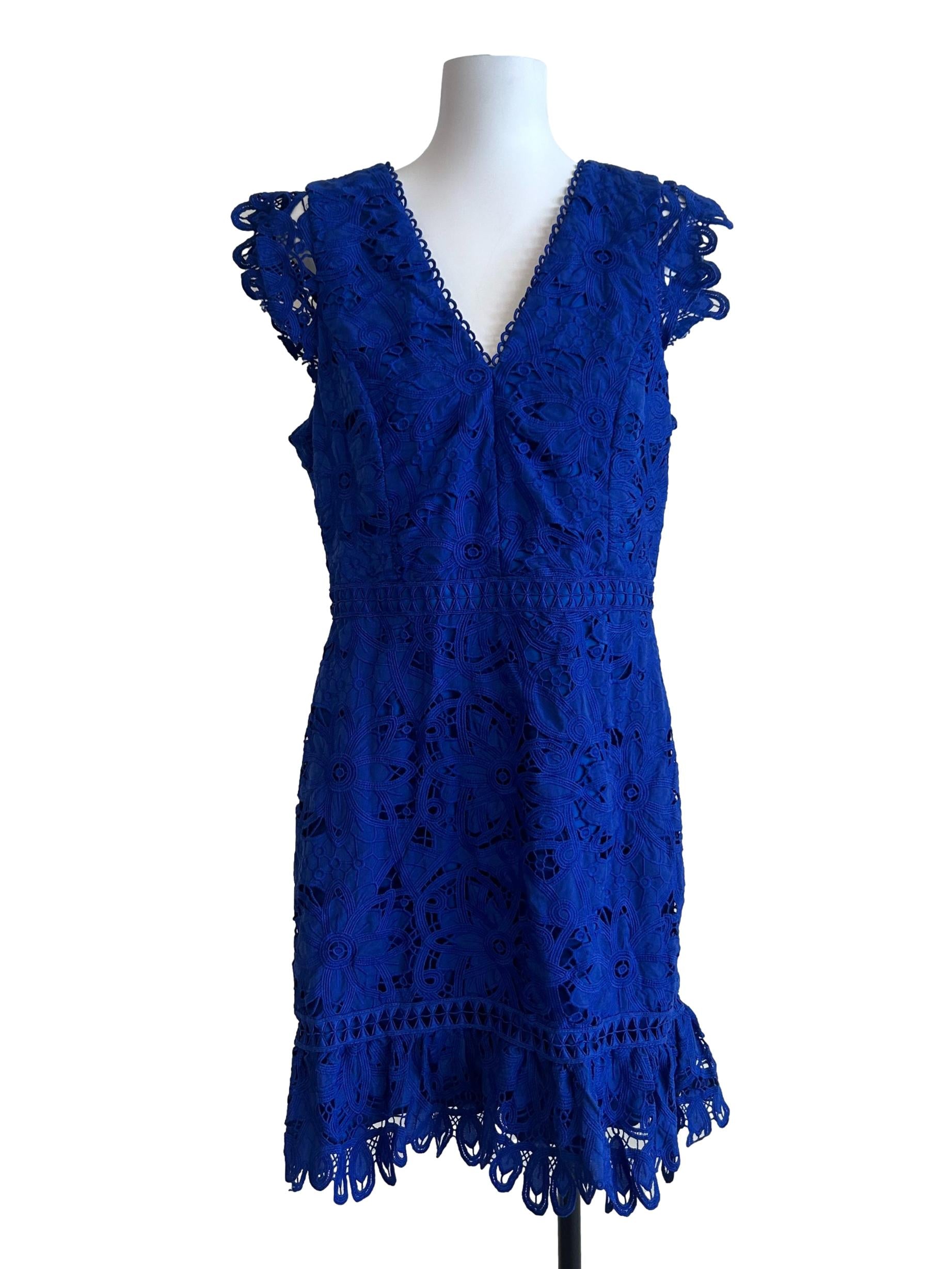 Cobalt Blue Embroidered Dress