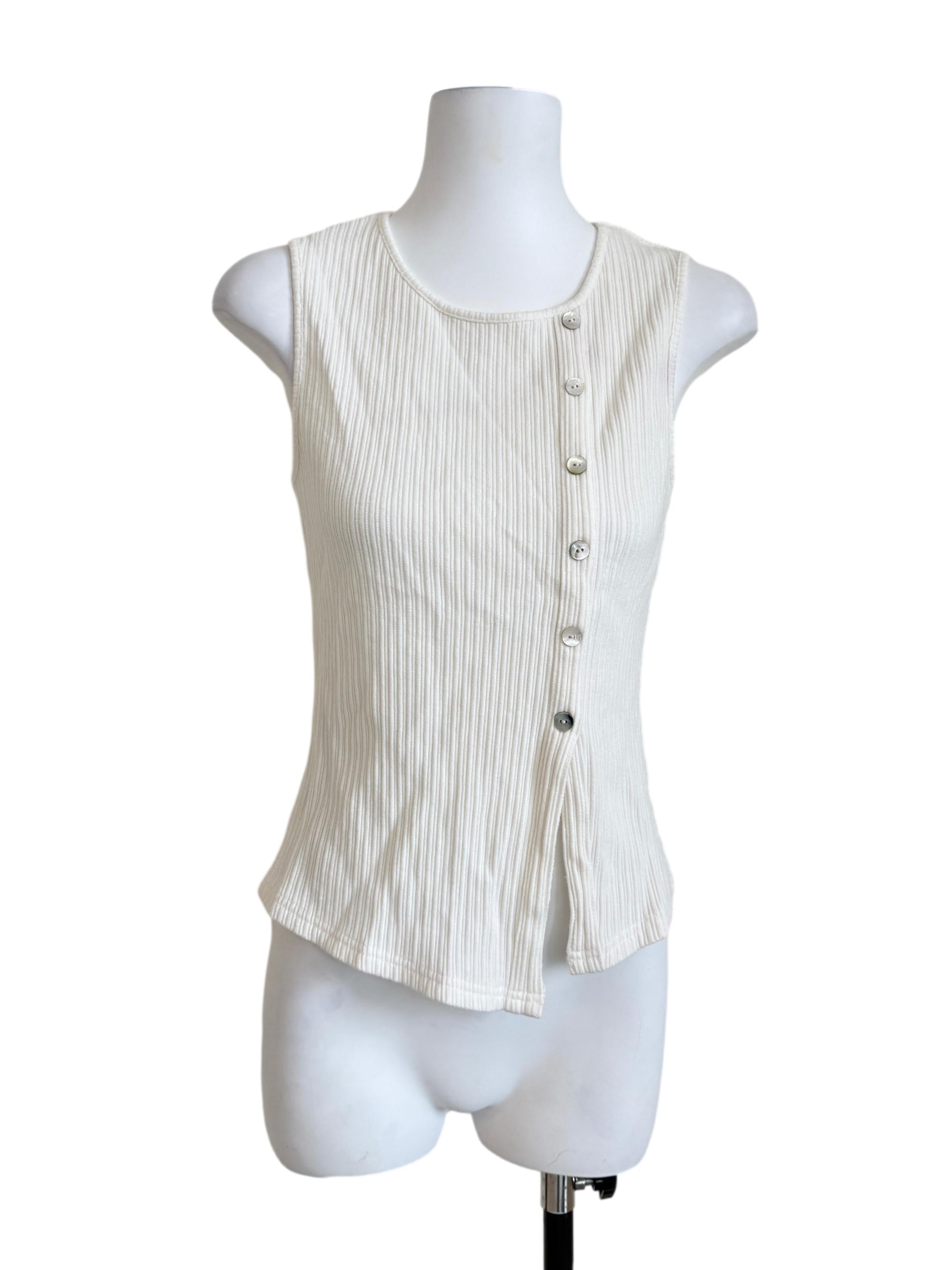 Pearl White Knit Top