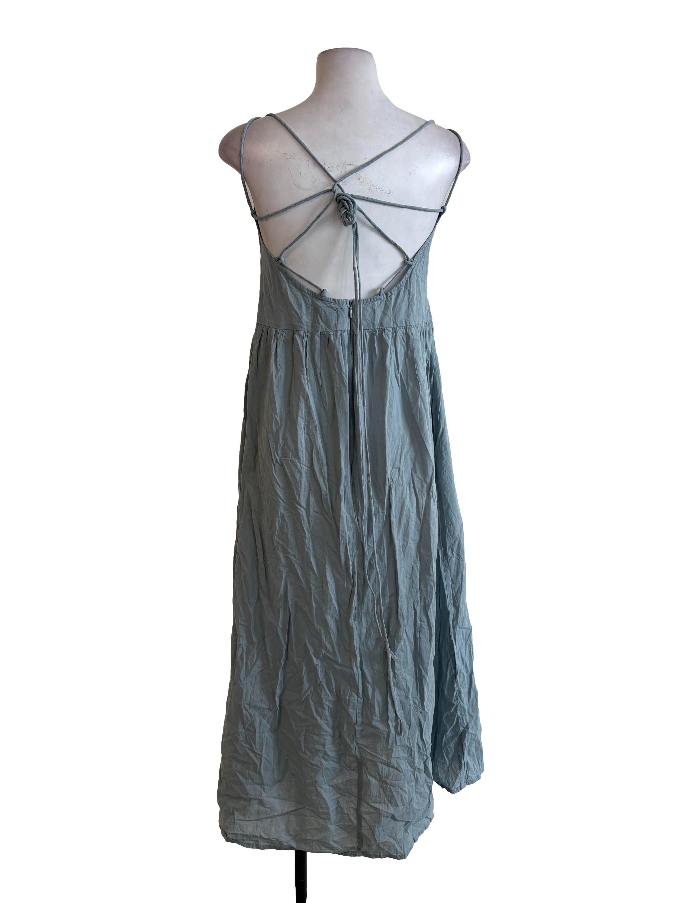 Pistachio Green Corset Cotton Dress