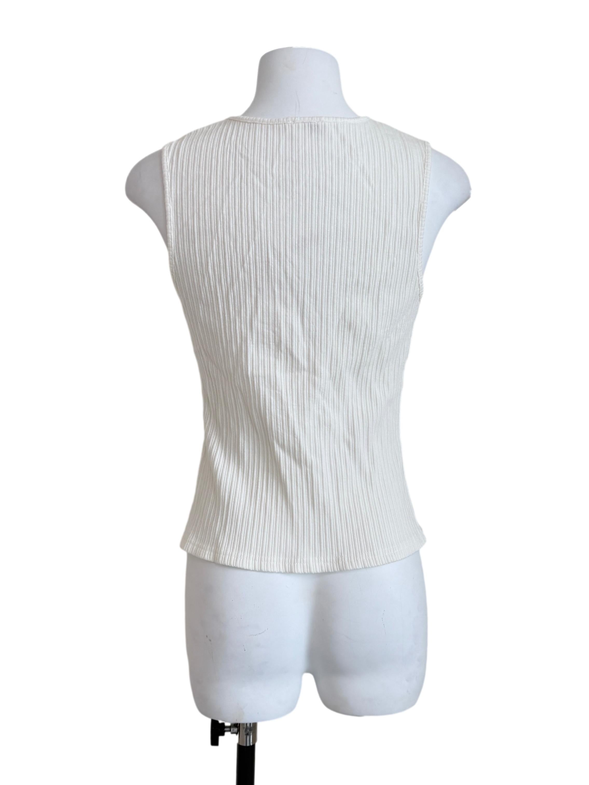 Pearl White Knit Top