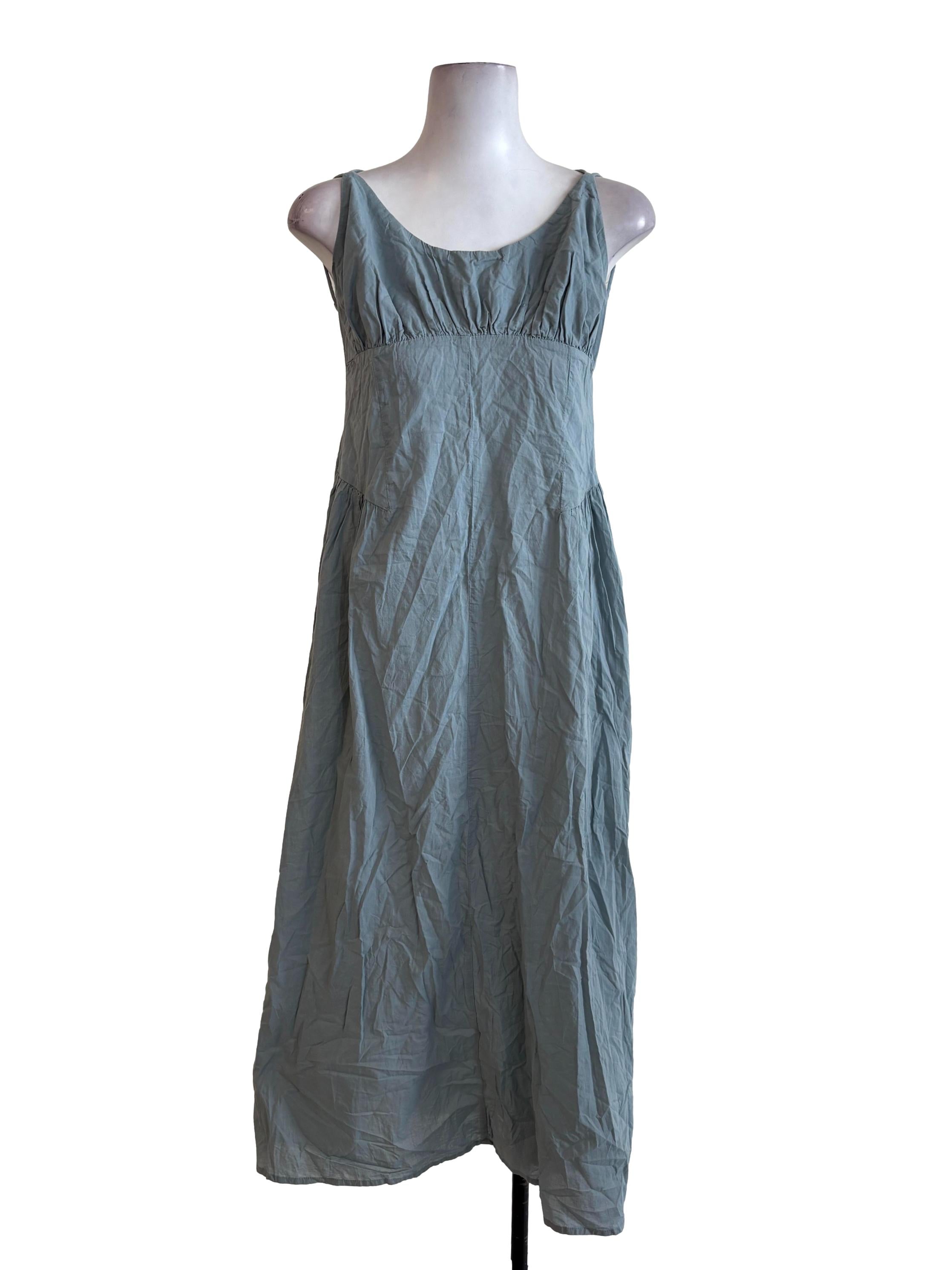 Pistachio Green Corset Cotton Dress