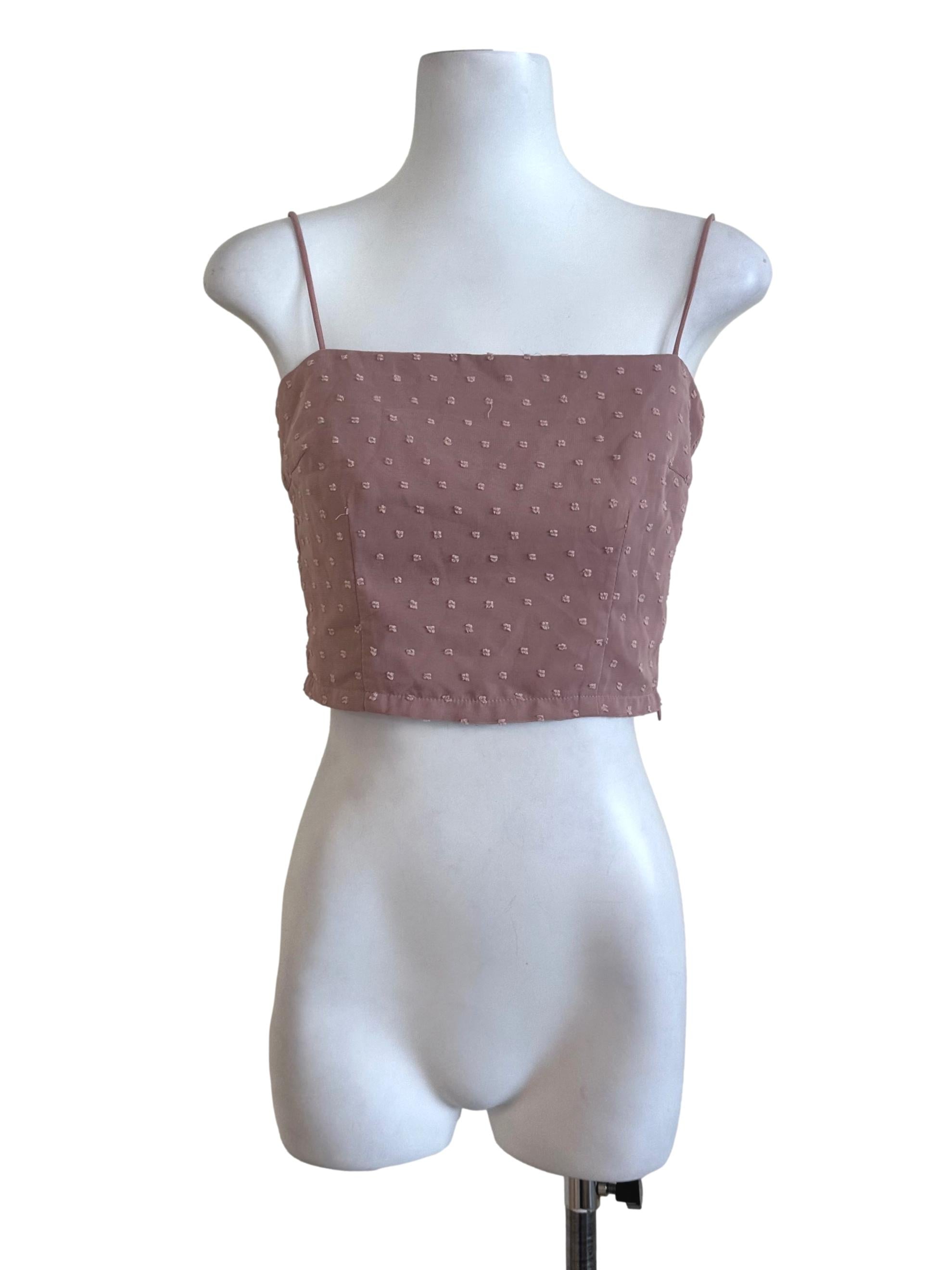 Dusty Pink Textured Top
