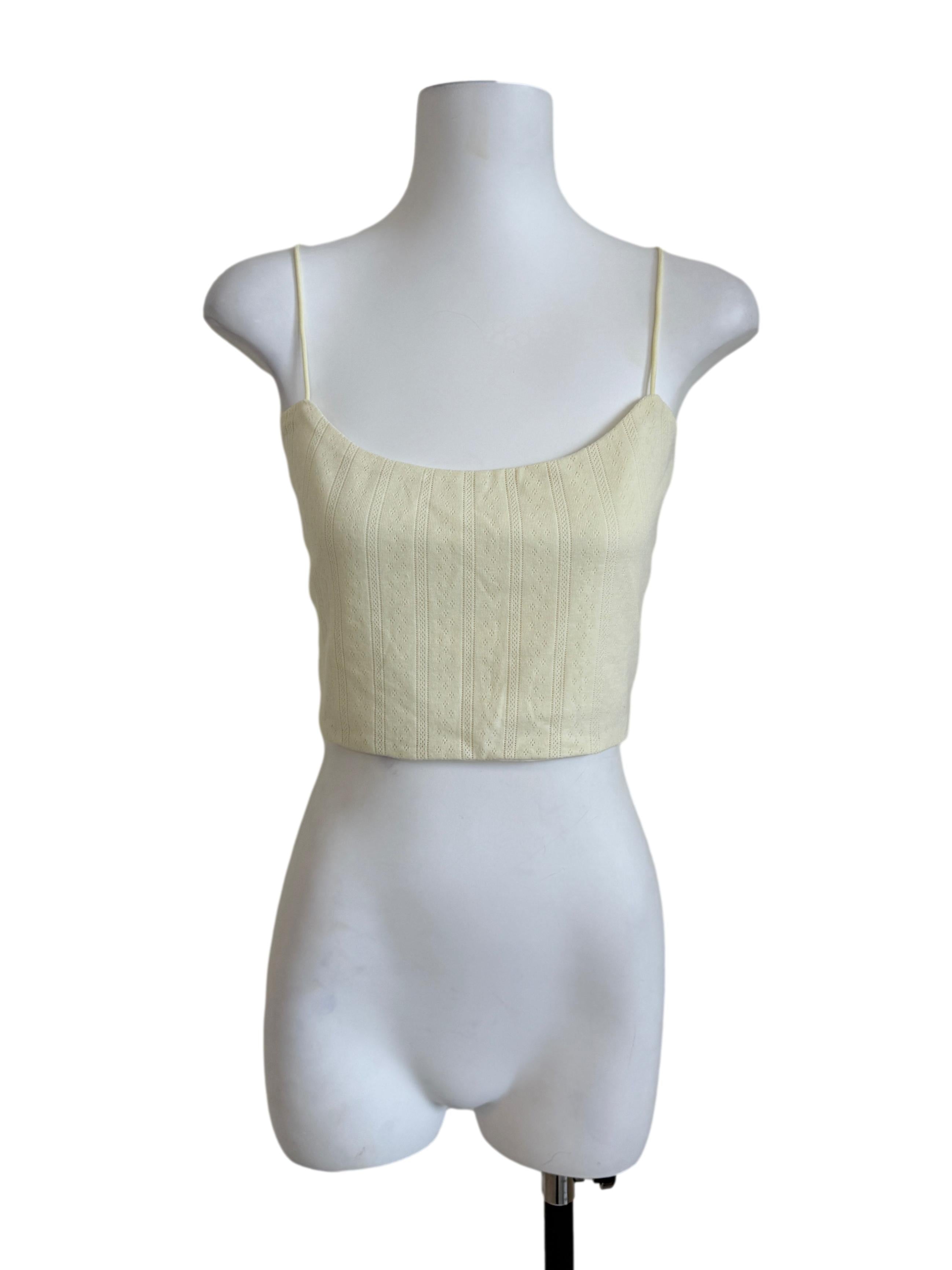 Blonde Yellow Spaghetti Strap Top