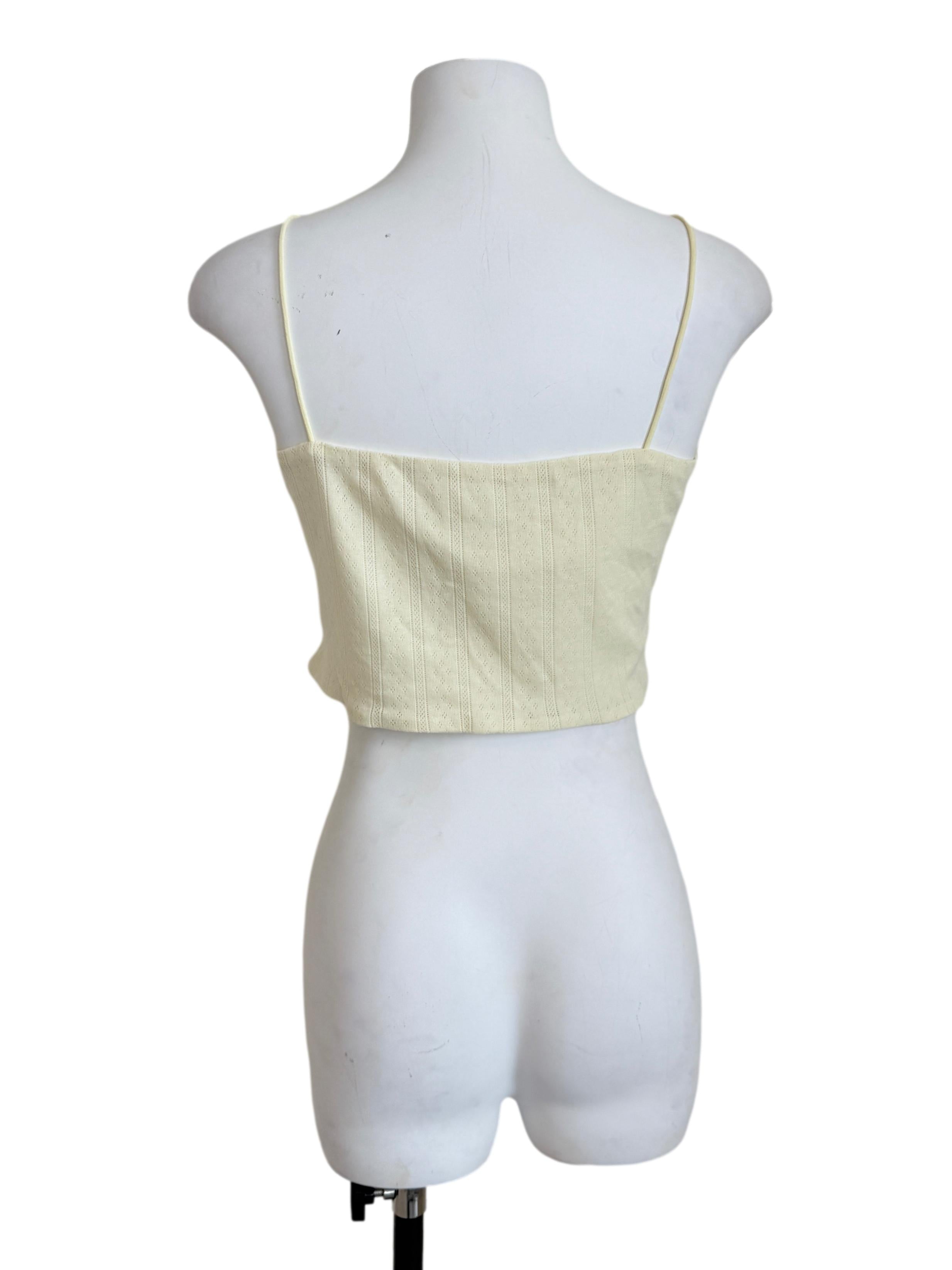Blonde Yellow Spaghetti Strap Top